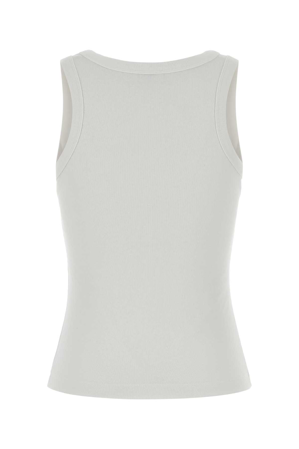 Kenzo White Stretch Tank Top Size L / US 10 / IT 46 - 2 Thumbnail