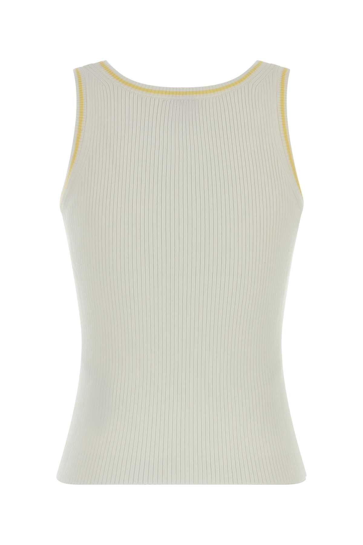Kenzo White Viscose Blend Tank Top Size S / US 4 / IT 40 - 2 Thumbnail