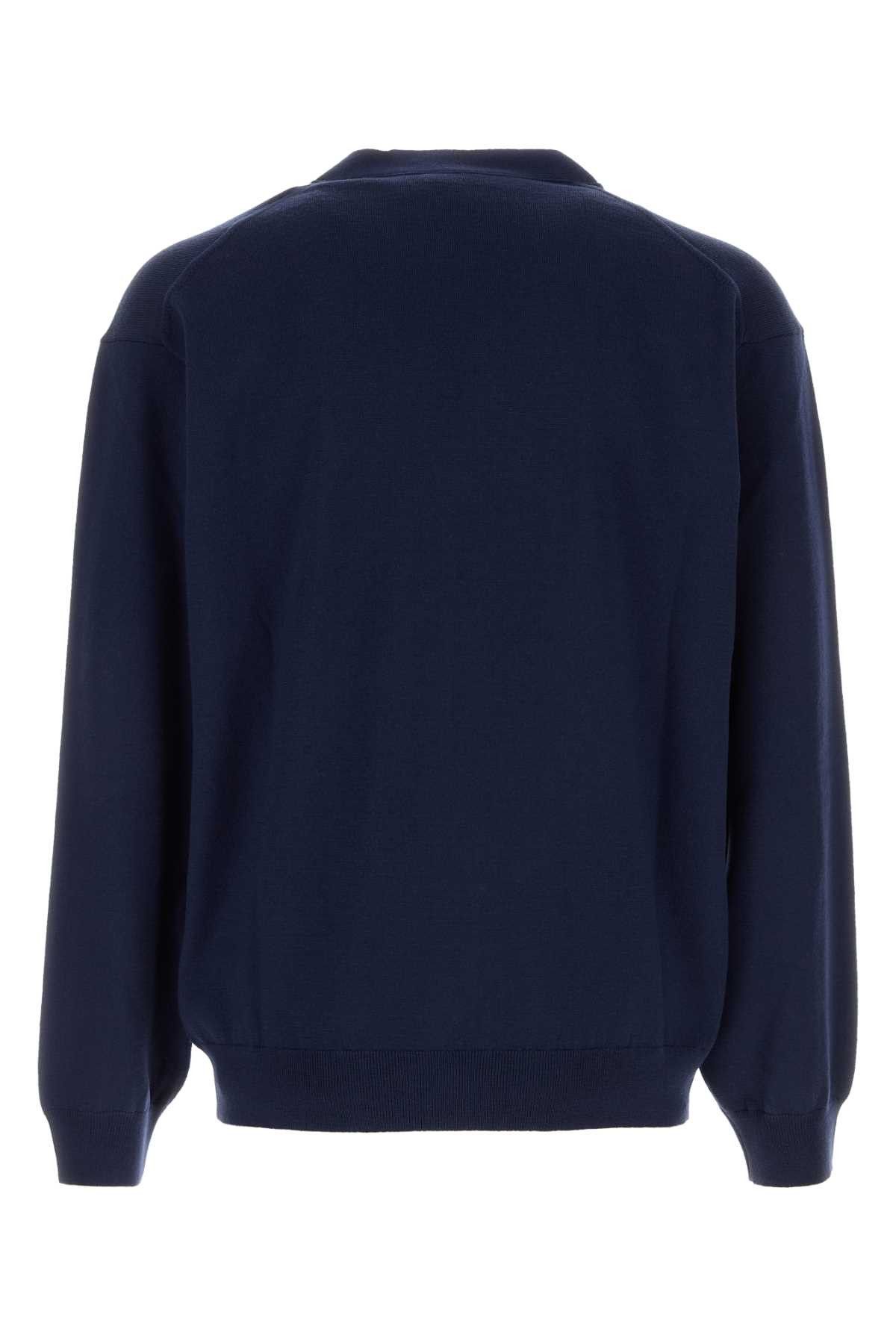 Kenzo Navy Blue Wool Cardigan Size US L / EU 52-54 / 3 - 2 Thumbnail