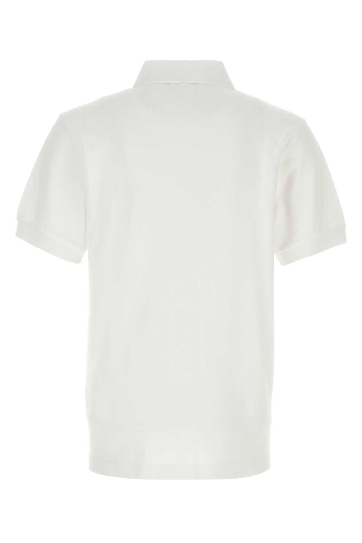 Kenzo White Piquet Polo Shirt Size US L / EU 52-54 / 3 - 2 Thumbnail