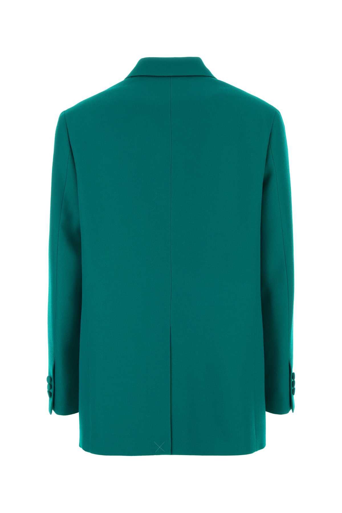 Fendi Turquoise Grain De Poudre Blazer Size S / US 4 / IT 40 - 2 Thumbnail
