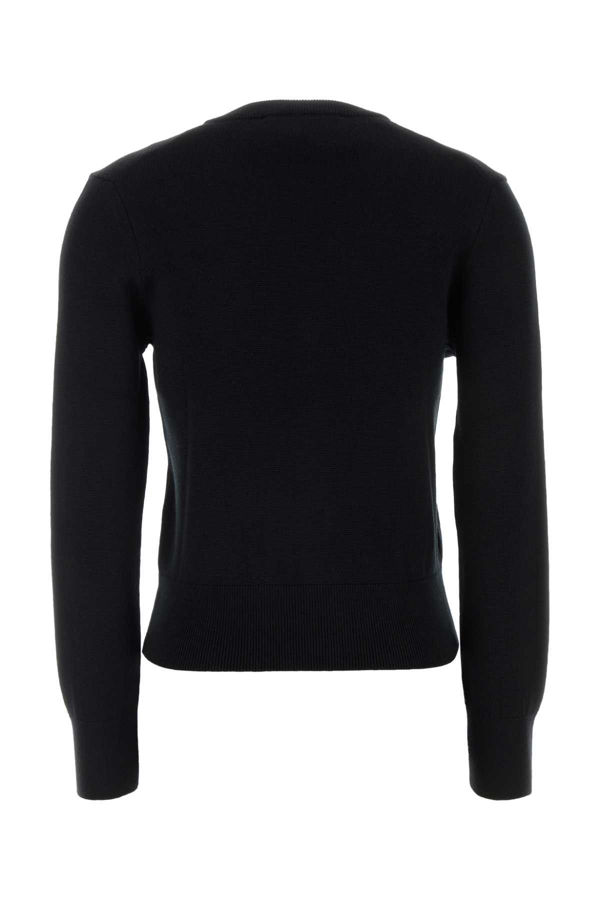 AMI Black Wool Cardigan Size XS / US 0-2 / IT 36-38 - 2 Thumbnail
