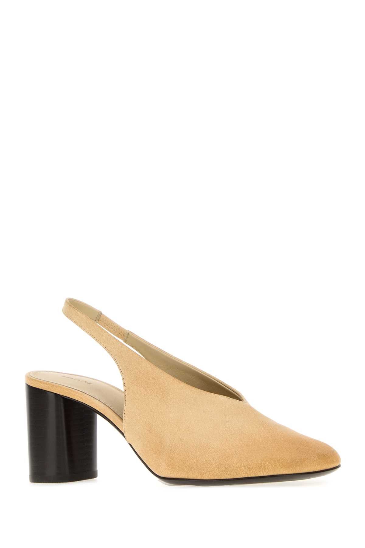 Lemaire Beige Leather Pumps Size US 10 / IT 40 - 2 Thumbnail