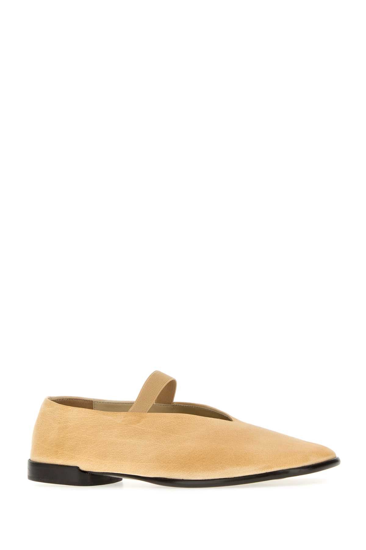 Lemaire Beige Leather Glove Ballerinas Size US 9 / IT 39 - 2 Thumbnail