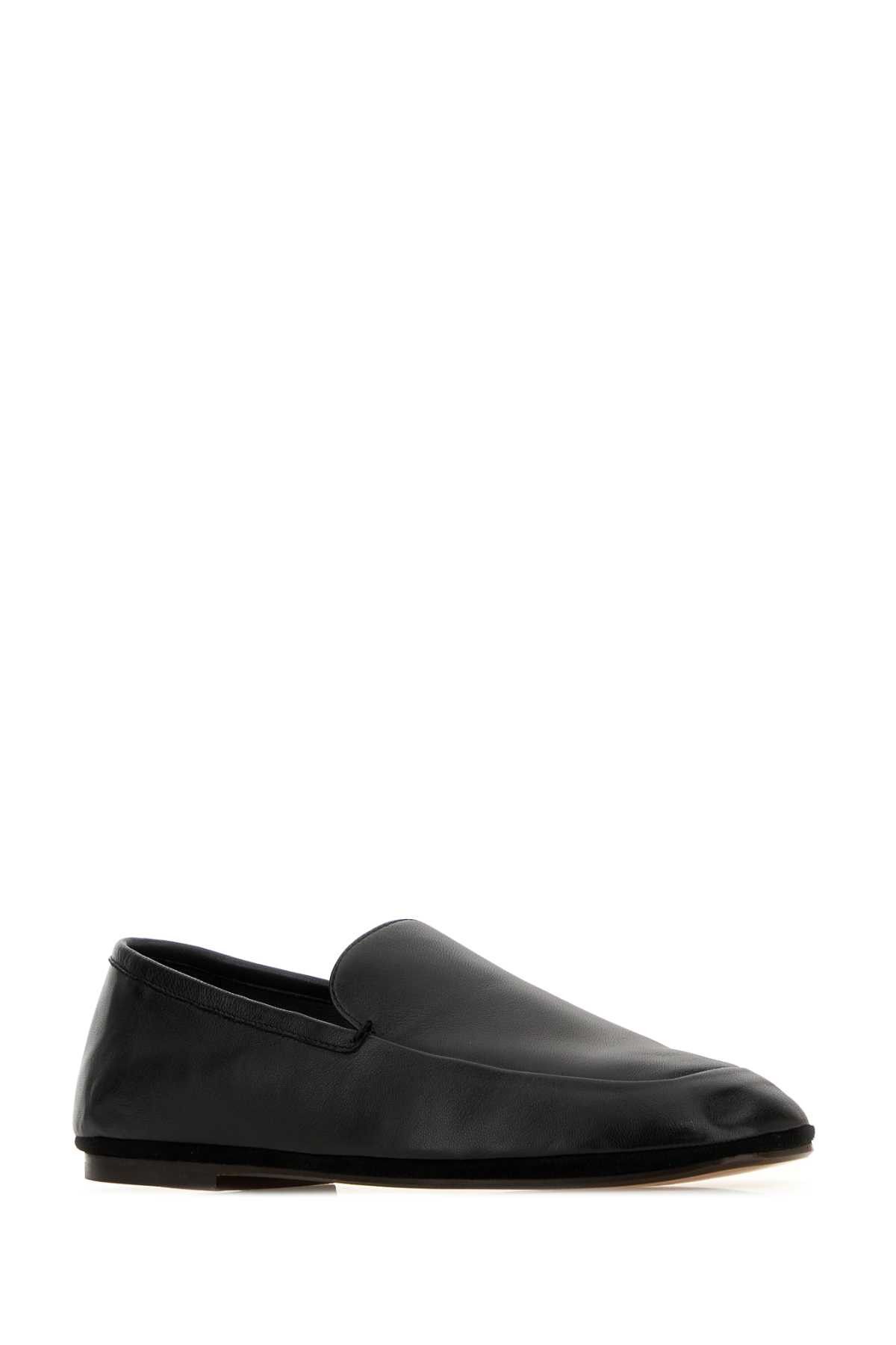 Lemaire Black Leather Loafers Size US 10 / EU 43 - 2 Thumbnail