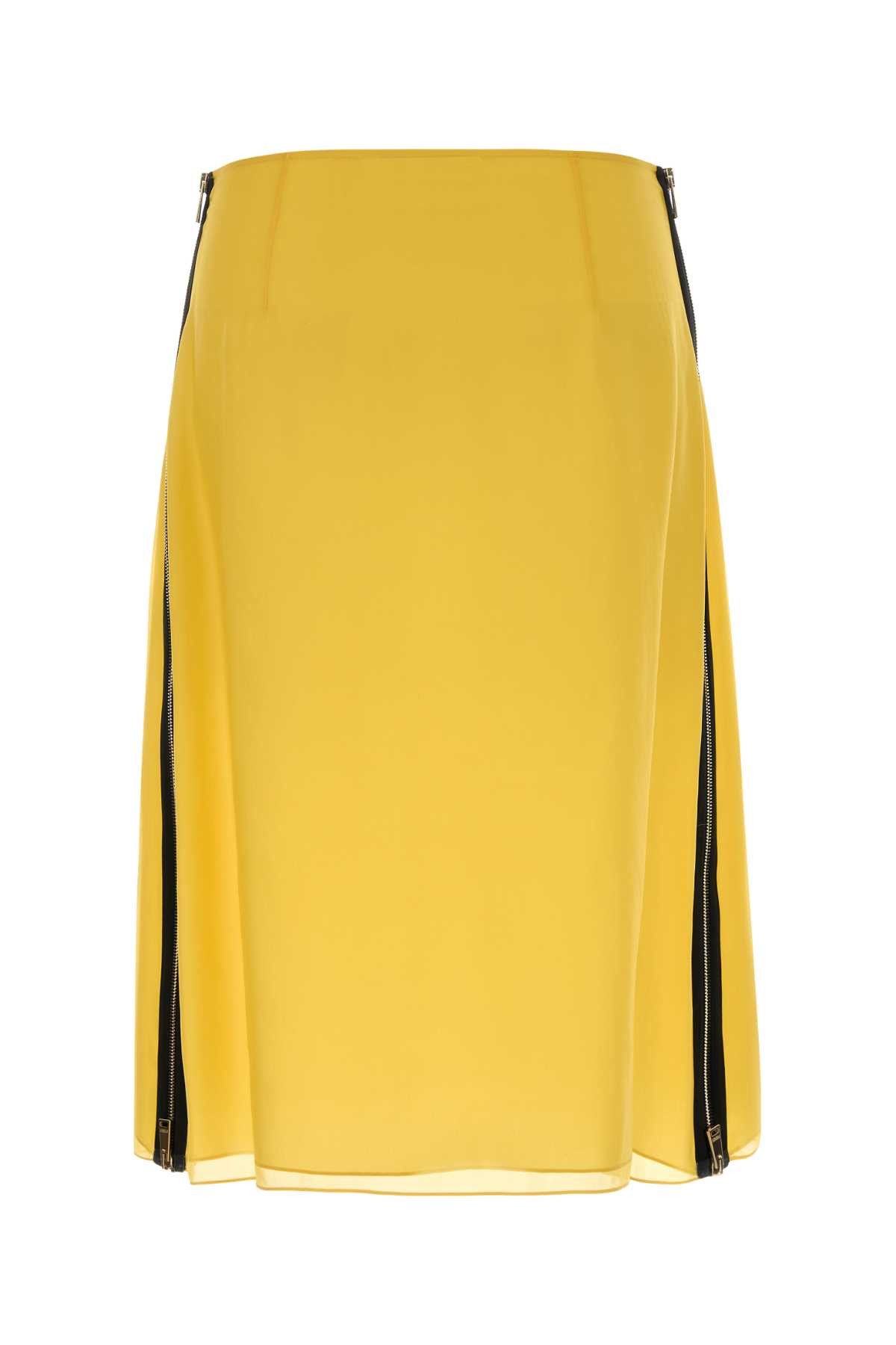 Fendi Yellow Organza Skirt Size 30" / US 8 / IT 44 - 2 Thumbnail