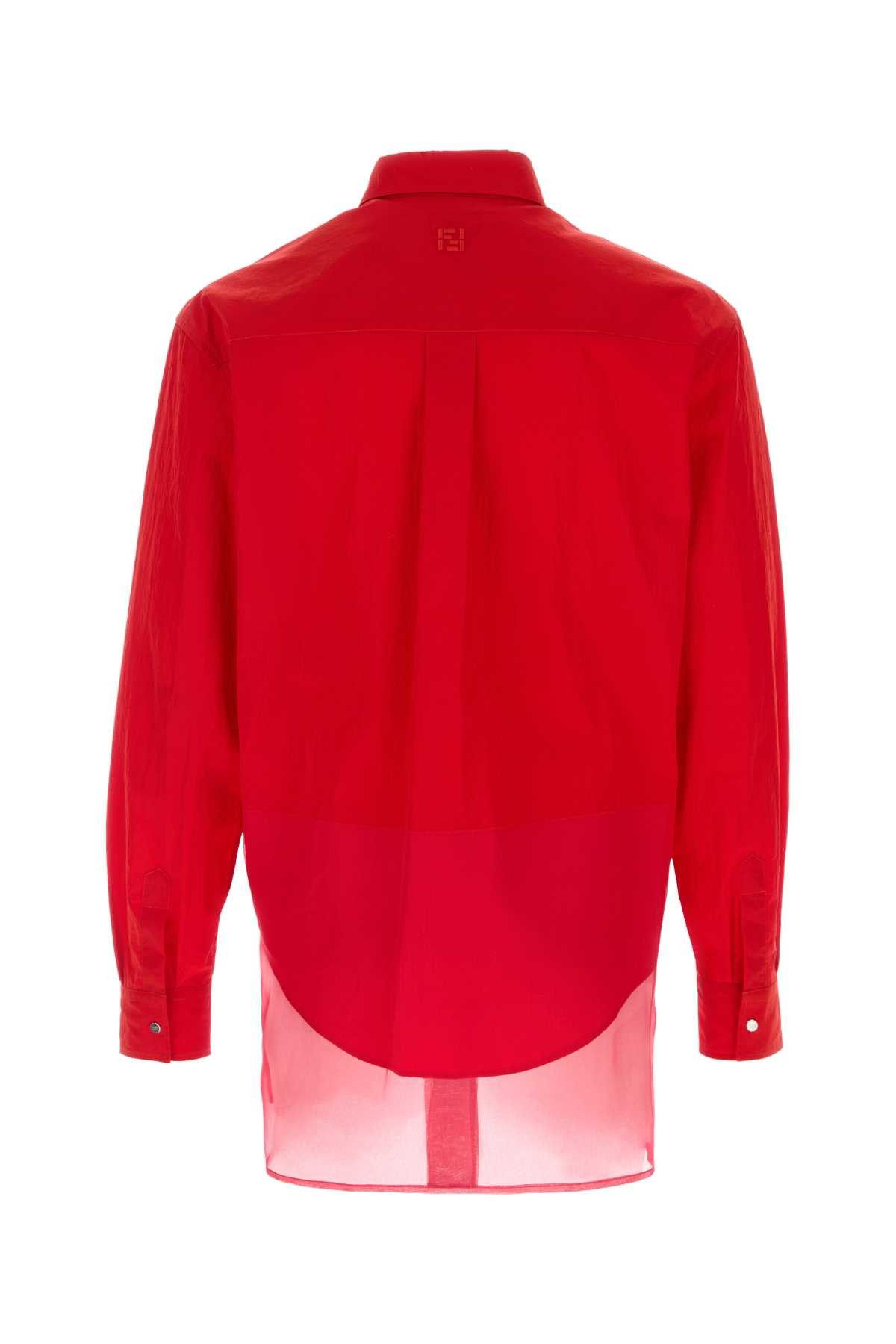 Fendi Red Nylon Shirt Size US S / EU 44-46 / 1 - 2 Thumbnail