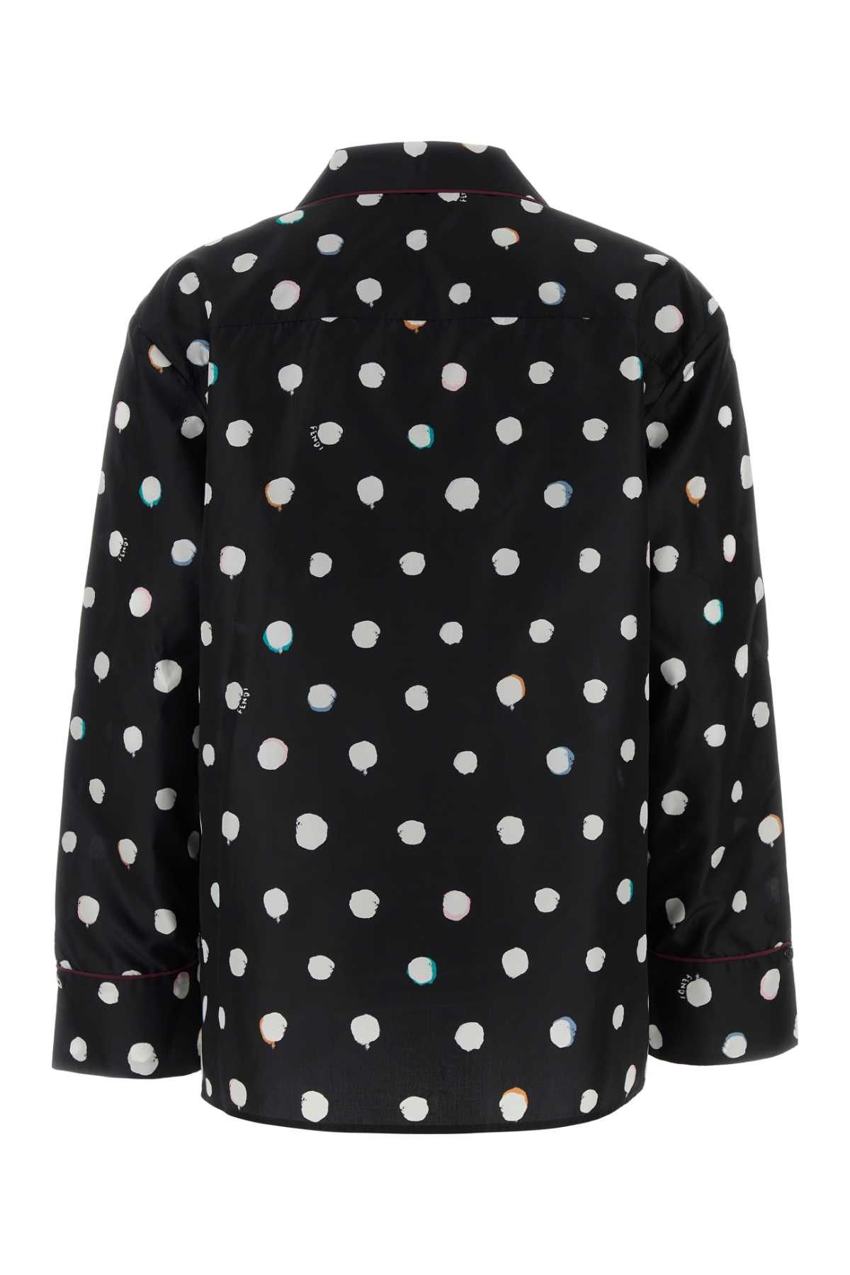 Fendi Printed Silk Shirt Size L / US 10 / IT 46 - 2 Thumbnail