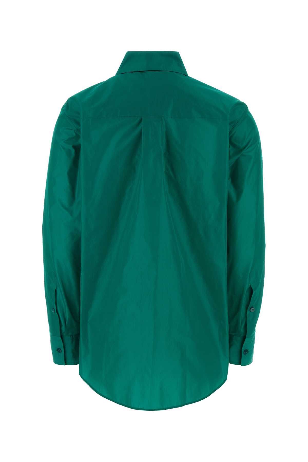 Fendi Turquoise Taffetas Shirt Size M / US 6-8 / IT 42-44 - 2 Thumbnail