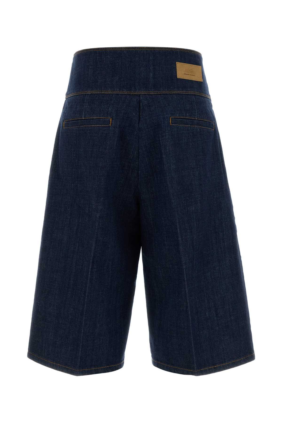 AMI Denim Bermuda Shorts Size 26" / US 2 / IT 38 - 2 Thumbnail