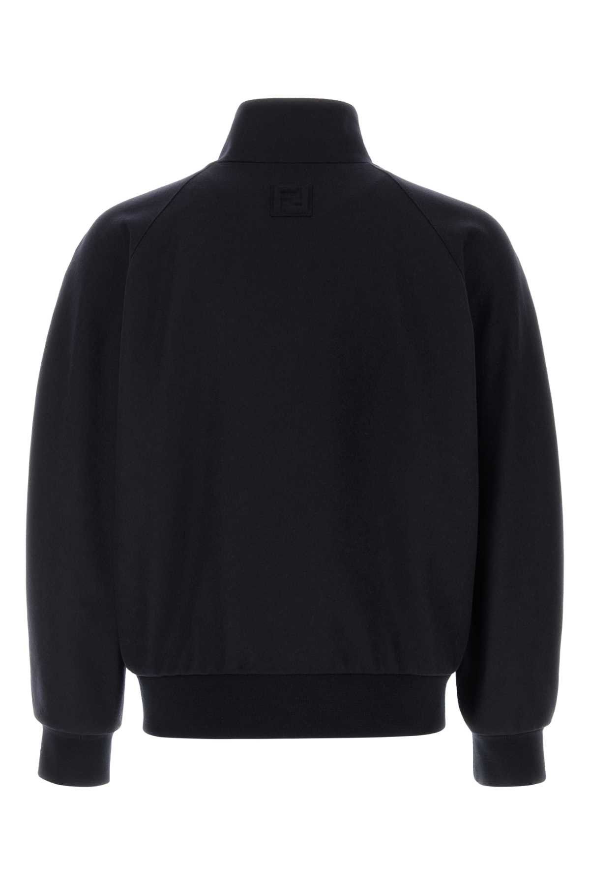 Fendi Midnight Blue Stretch Cashmere Jacket Size US XL / EU 56 / 4 - 2 Thumbnail