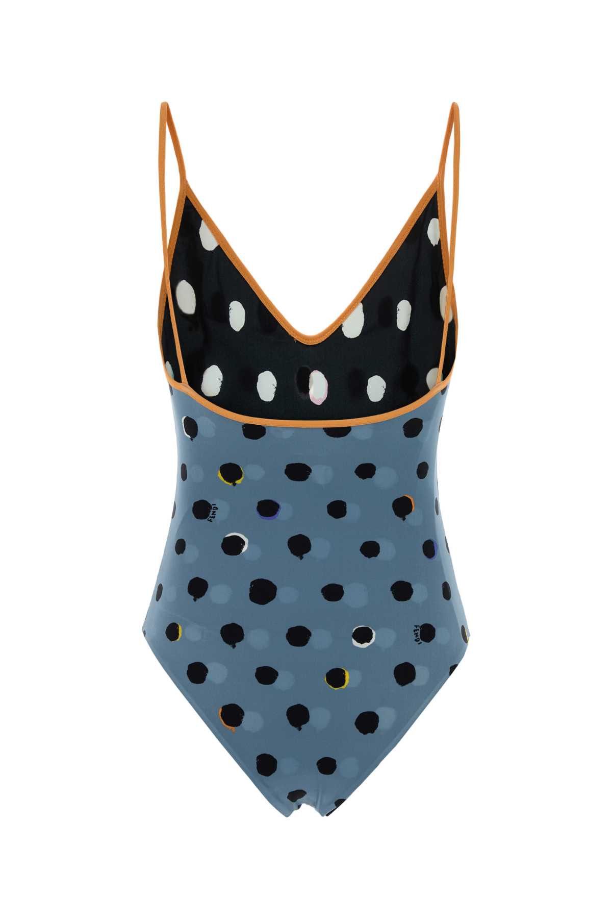 Fendi Printed Stretch Nylon Swimsuit Size M / US 6-8 / IT 42-44 - 2 Thumbnail