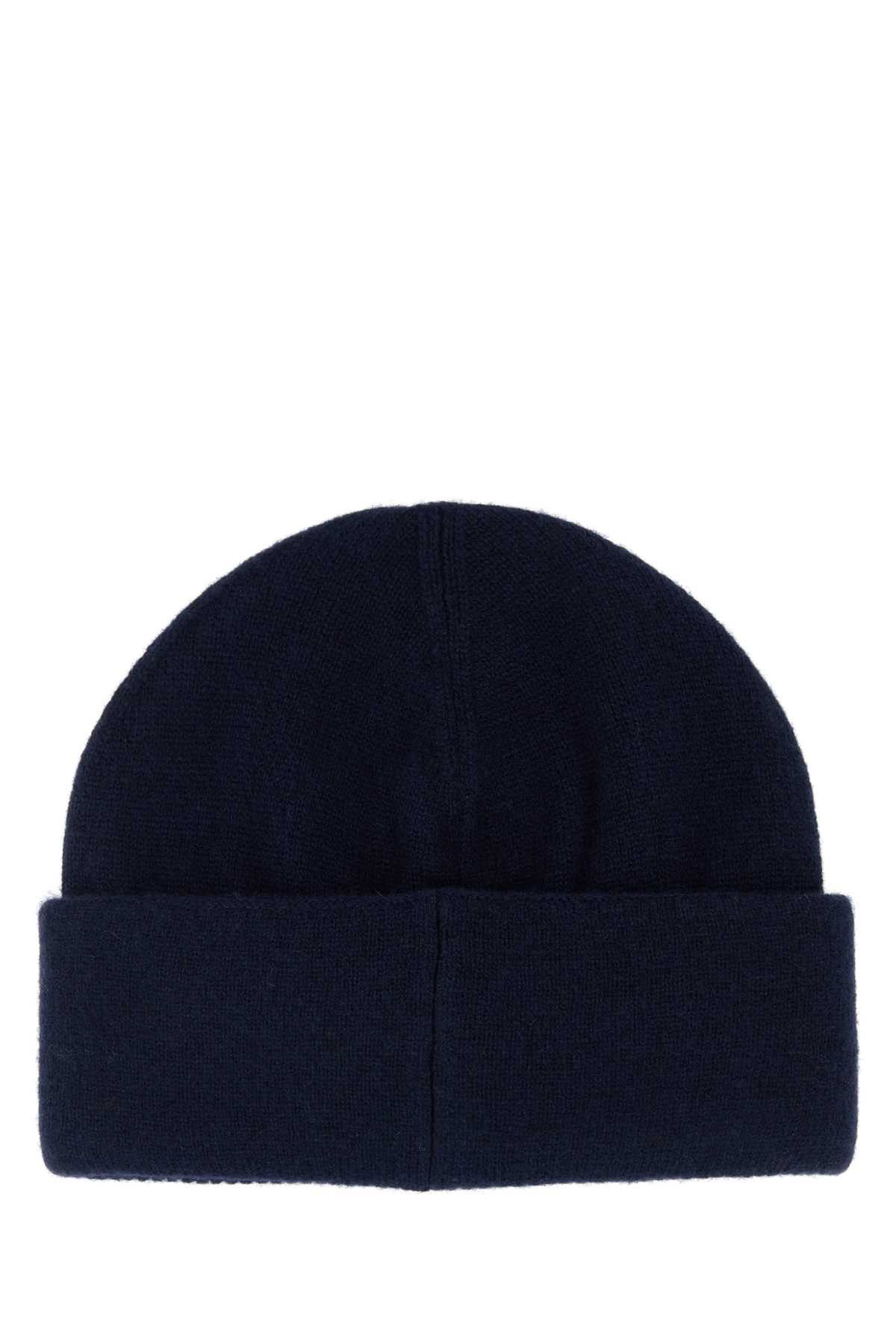 Fendi Midnight Blue Wool Blend Beanie Hat Size ONE SIZE - 2 Thumbnail