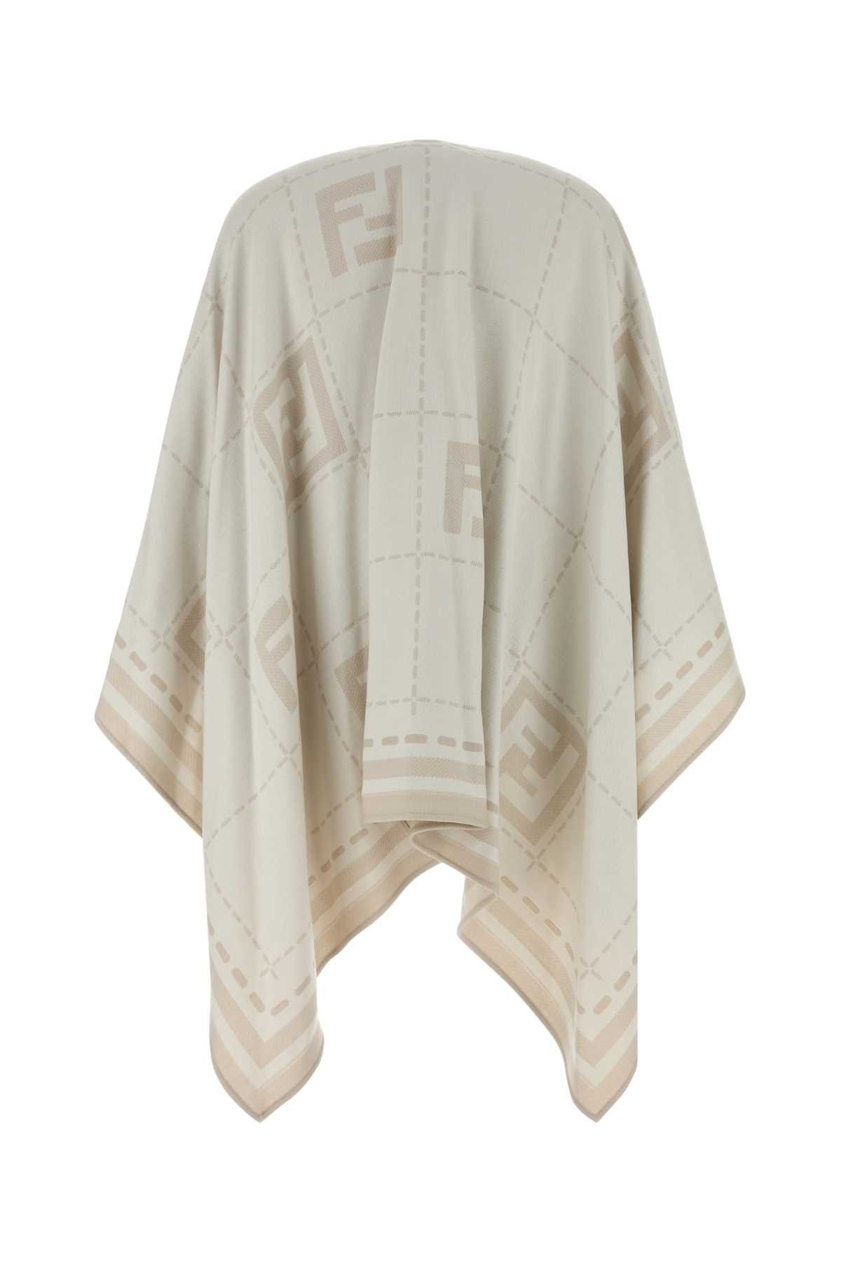 Fendi Embroidered Wool Cape Size M / US 6-8 / IT 42-44 - 2 Thumbnail