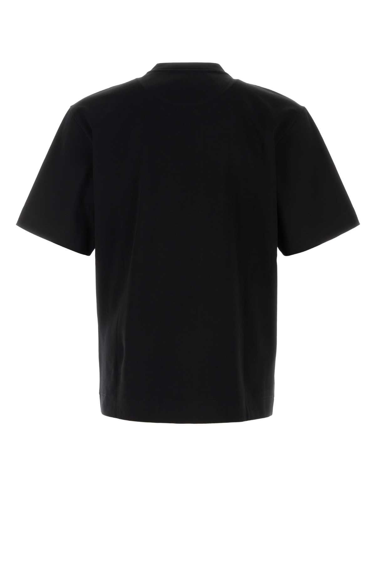 Fendi Black Cotton T-Shirt Size US L / EU 52-54 / 3 - 2 Thumbnail