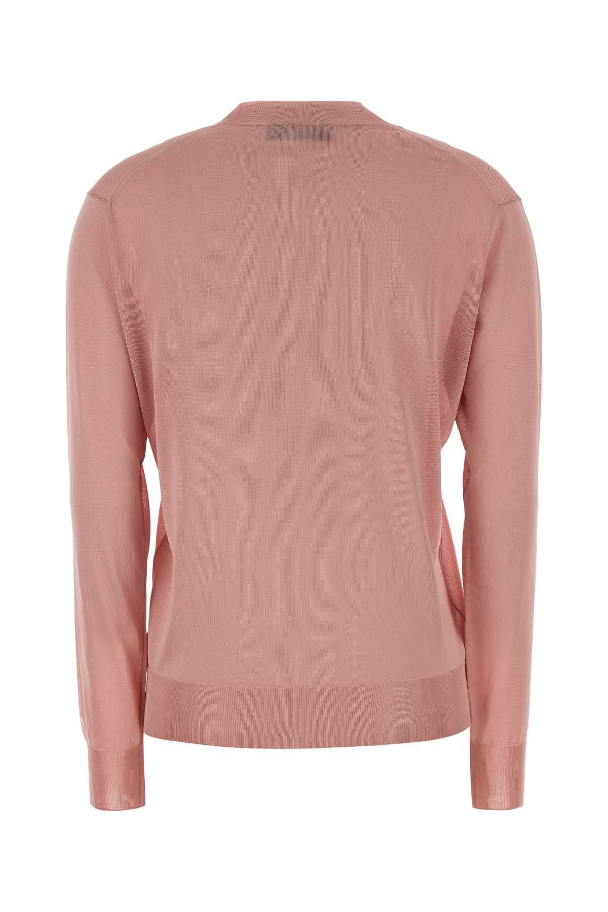 Fendi Pink Stretch Viscose Sweater Size XS / US 0-2 / IT 36-38 - 2 Thumbnail
