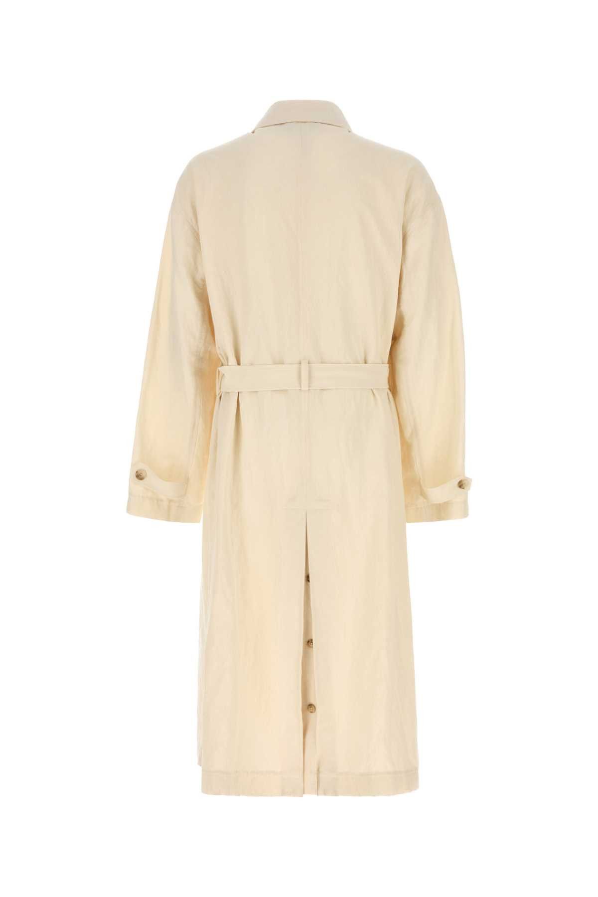 Dolce & Gabbana Sand Cotton Blend Trench Coat Size US L / EU 52-54 / 3 - 2 Thumbnail