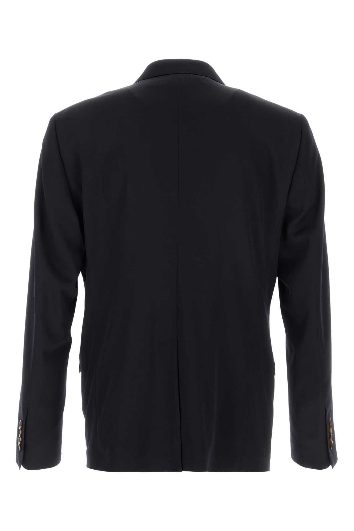 Dolce & Gabbana Black Stretch Wool Blazer Size US M / EU 48-50 / 2 - 2 Thumbnail
