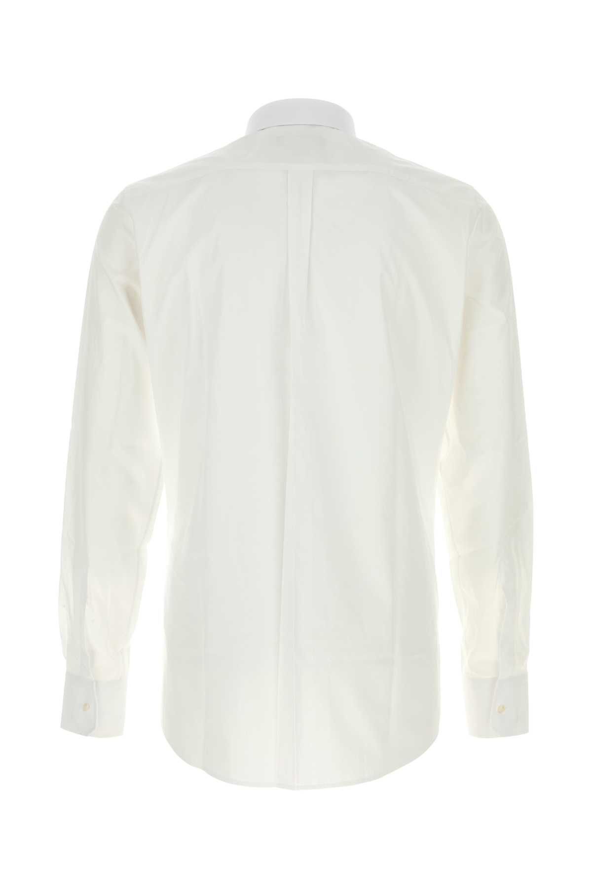 Dolce & Gabbana White Poplin Shirt Size US XL / EU 56 / 4 - 2 Thumbnail
