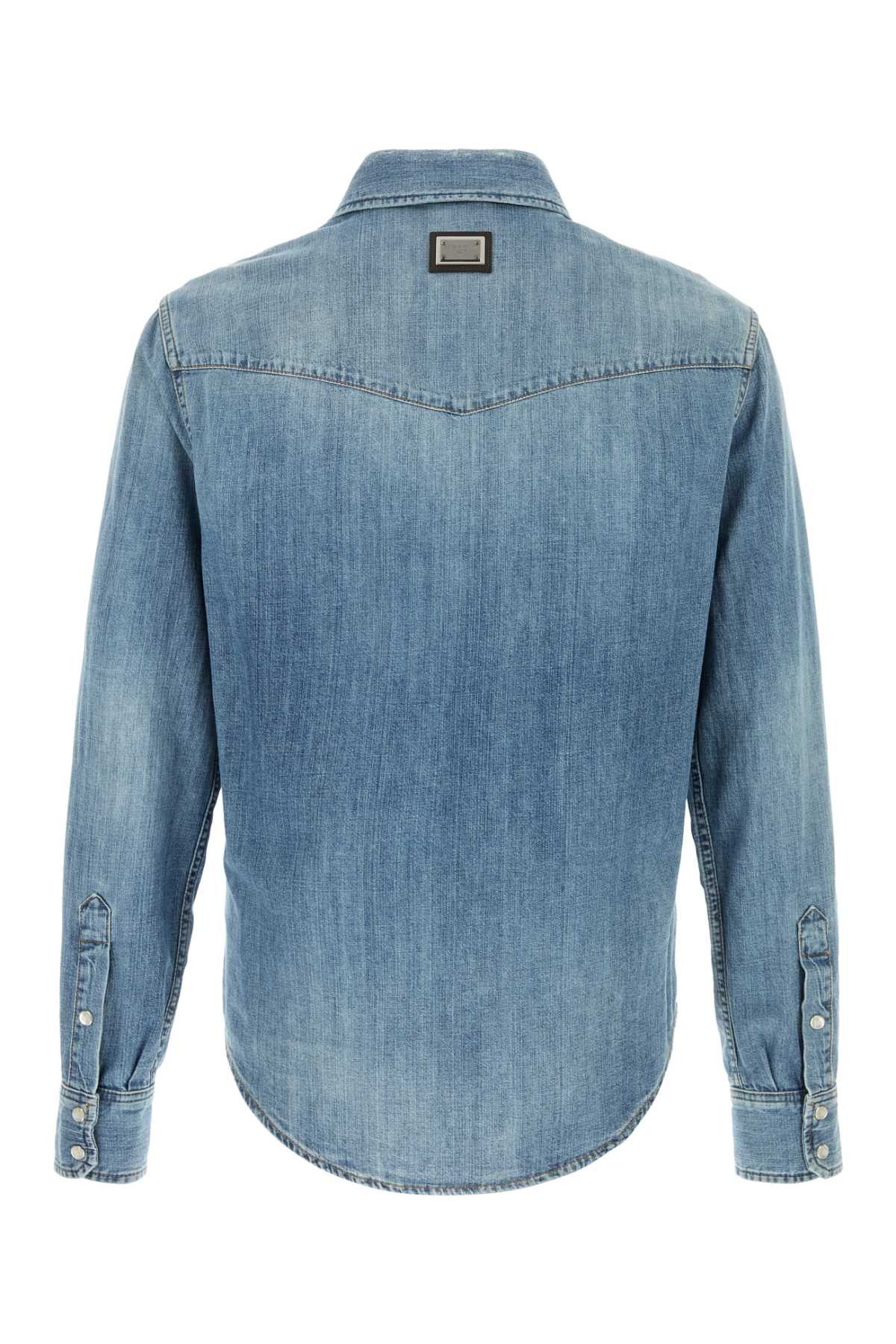 Dolce & Gabbana Denim Shirt Size US M / EU 48-50 / 2 - 2 Thumbnail