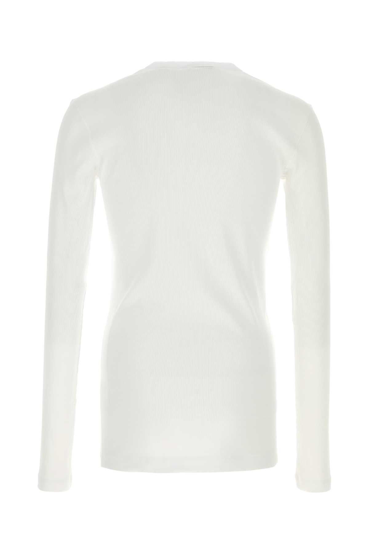 Dolce & Gabbana White Cotton T-Shirt Size US M / EU 48-50 / 2 - 2 Thumbnail