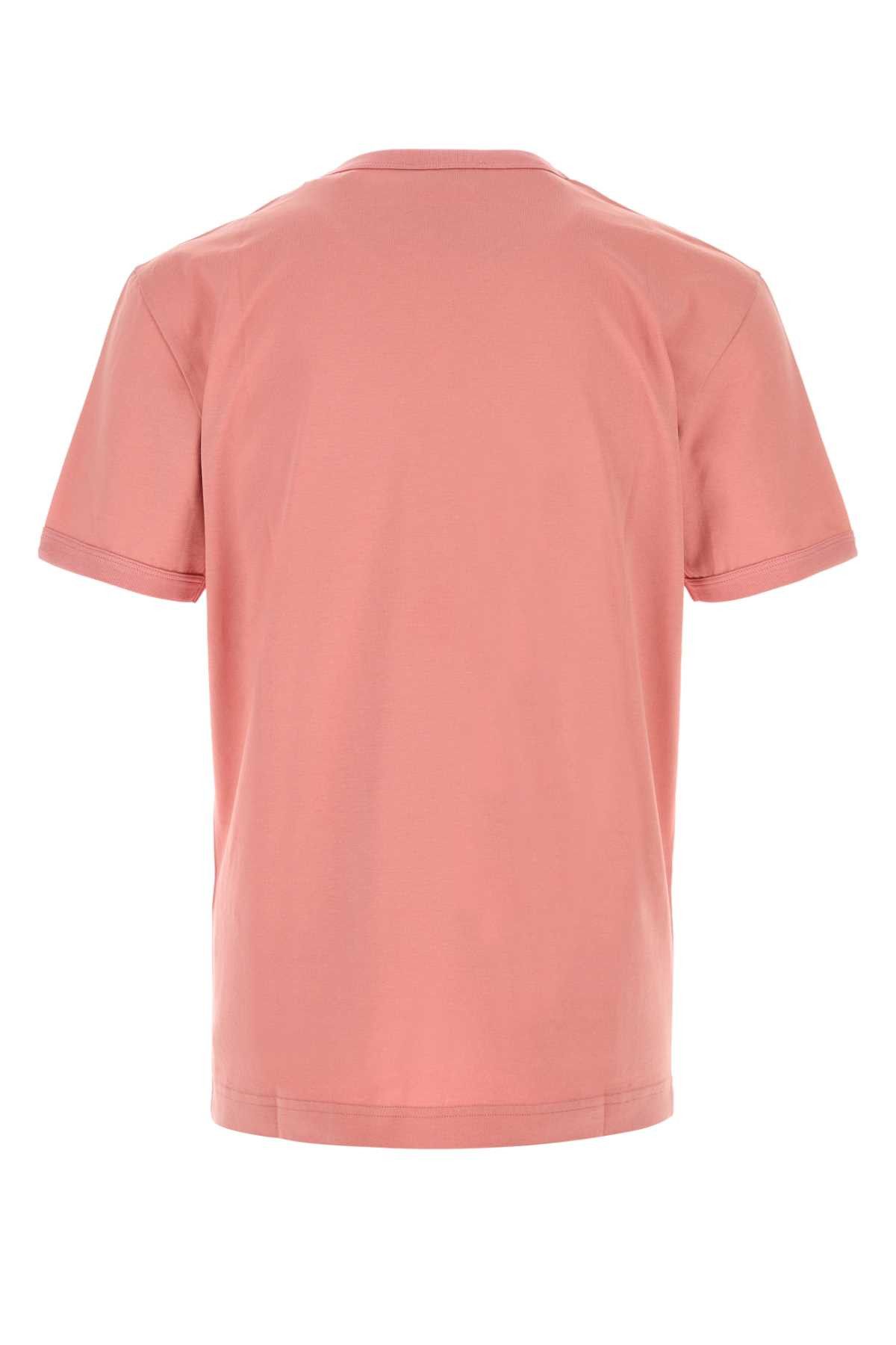 Dolce & Gabbana Dark Pink Cotton T-Shirt Size US M / EU 48-50 / 2 - 2 Thumbnail