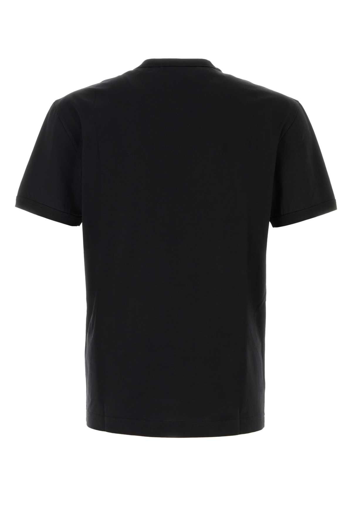 Dolce & Gabbana Black Cotton T-Shirt Size US L / EU 52-54 / 3 - 2 Thumbnail