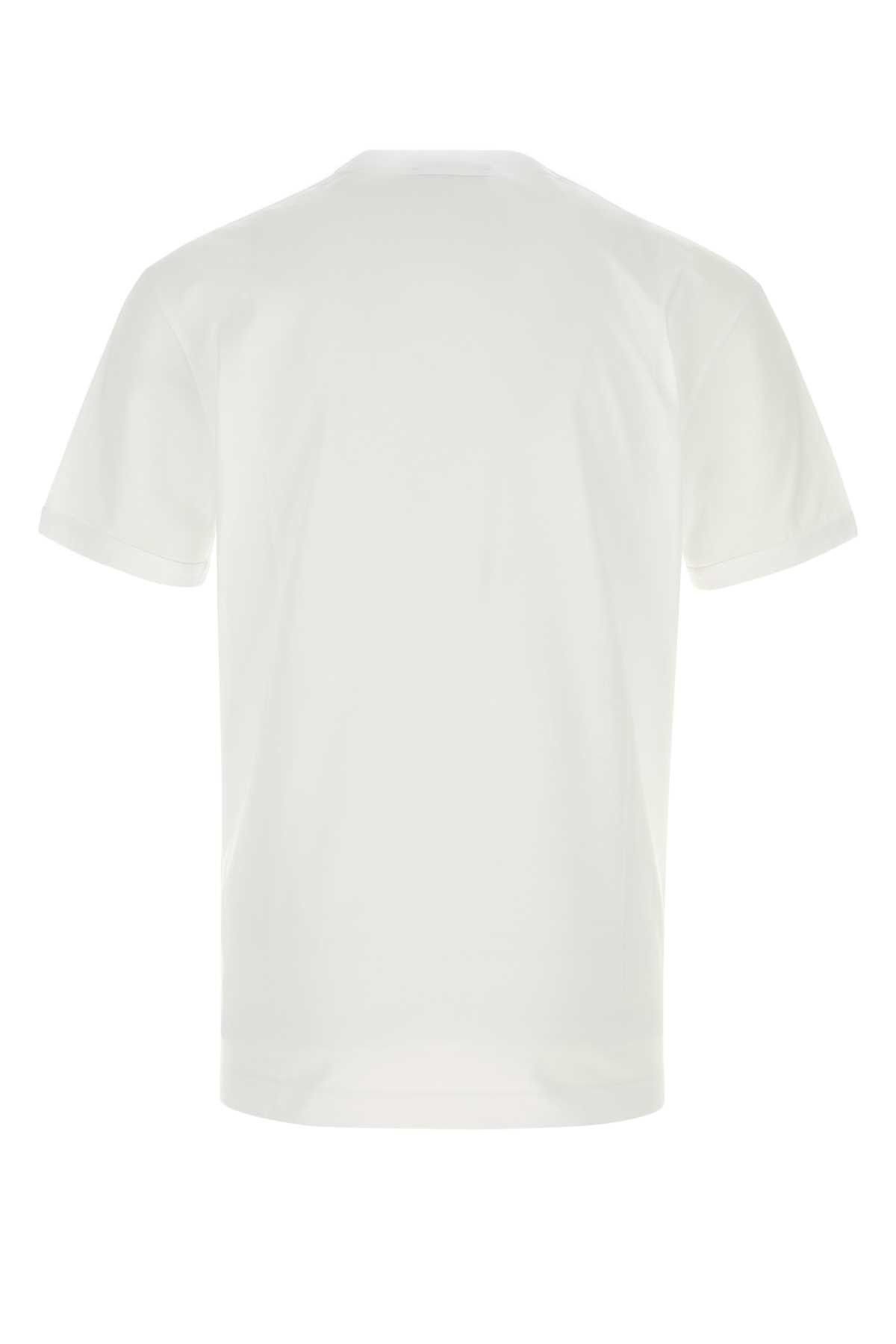 Dolce & Gabbana White Cotton T-Shirt Size US XL / EU 56 / 4 - 2 Thumbnail