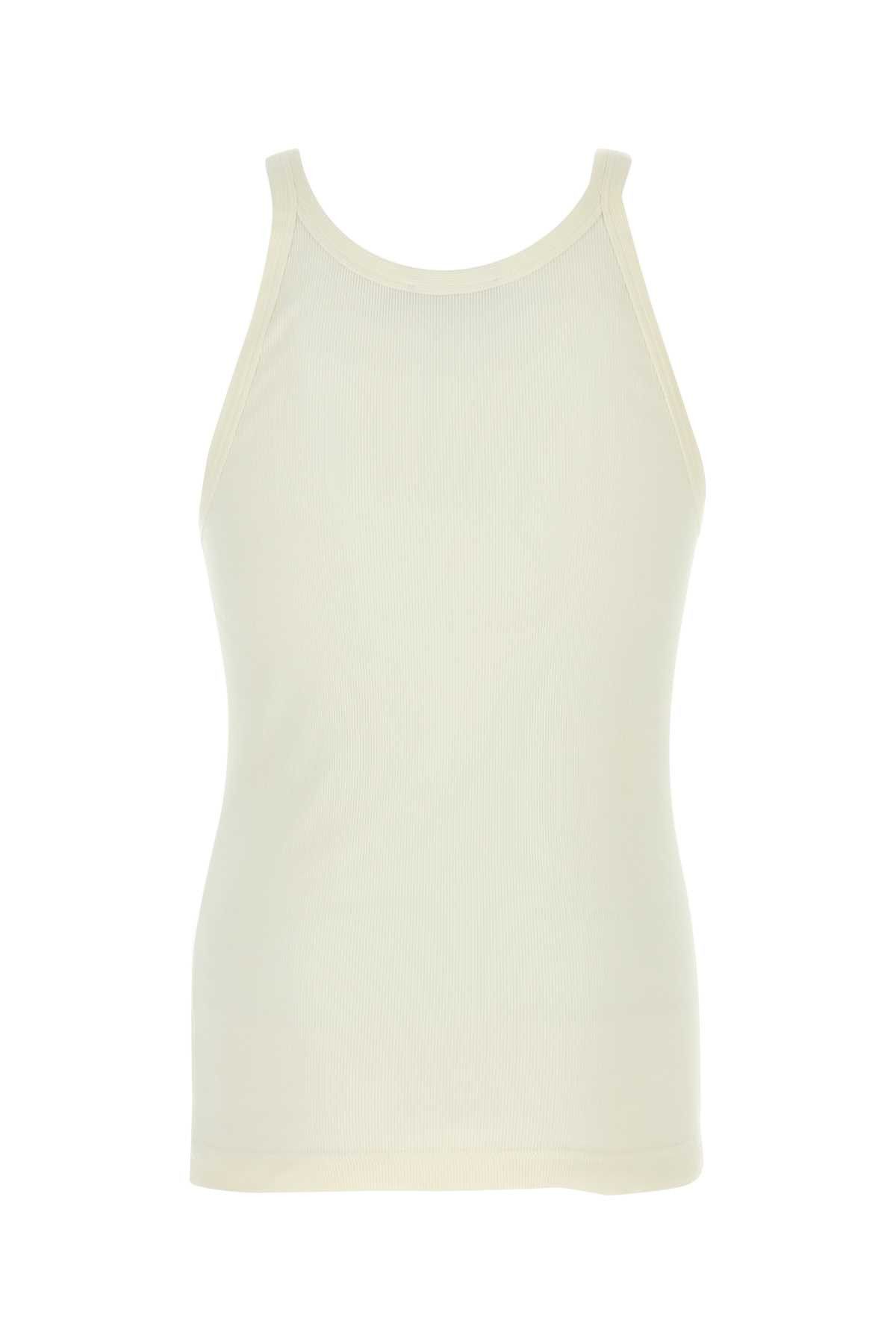 Dolce & Gabbana Ivory Cotton Tank Top Size US M / EU 48-50 / 2 - 2 Thumbnail