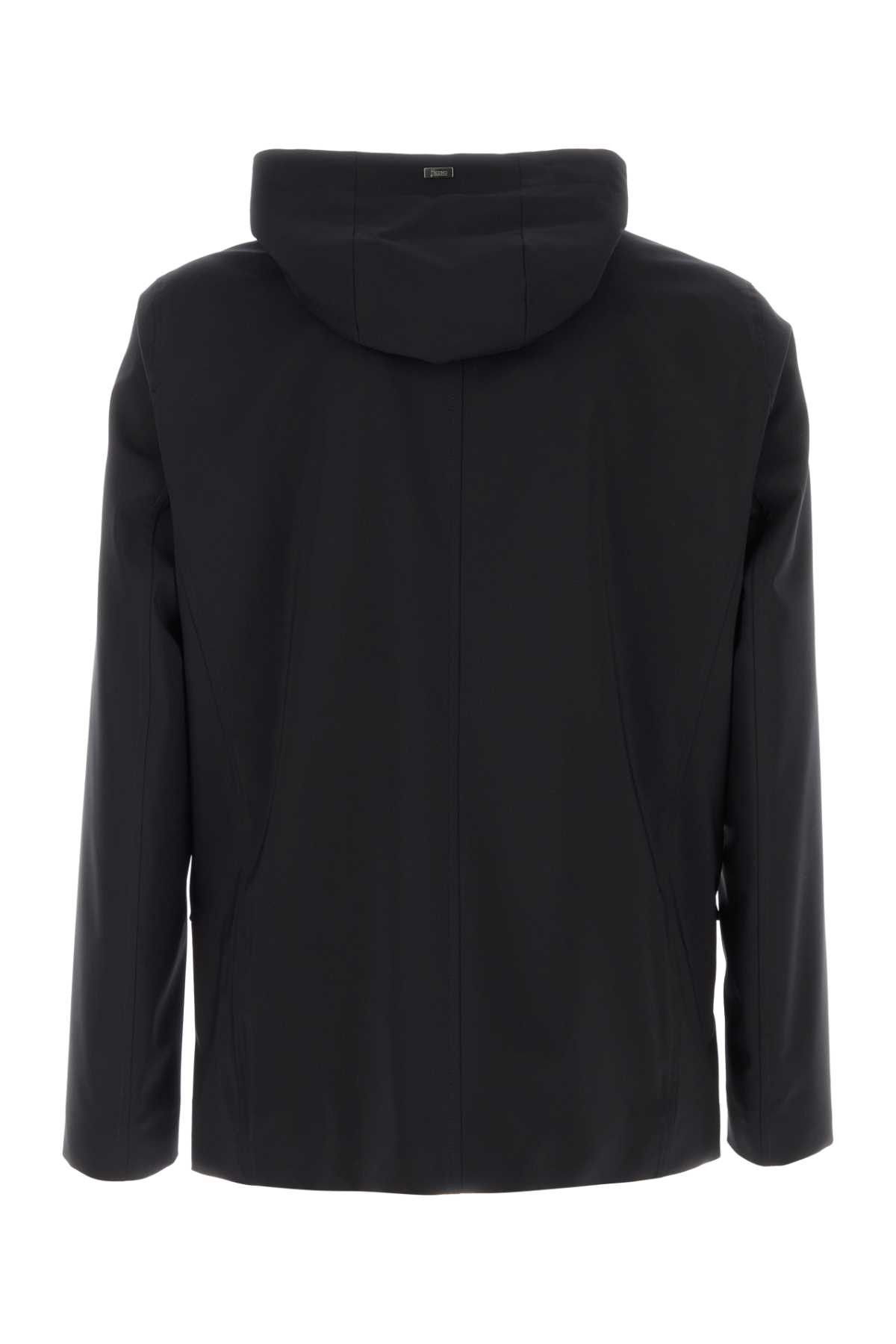 Herno Black Jersey Blazer Size US M / EU 48-50 / 2 - 2 Thumbnail