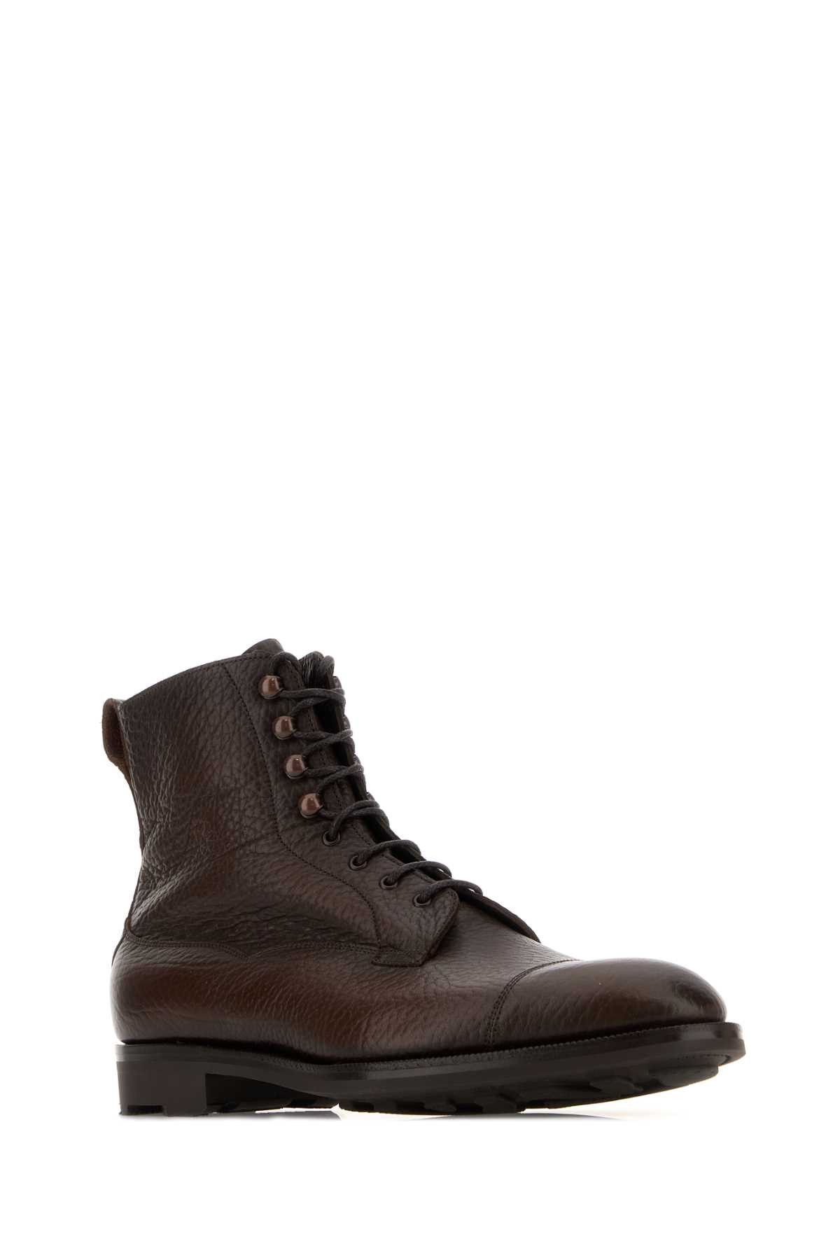 Edward Green Brown Leather Galway Ankle Boots Size US 10.5 / EU 43-44 - 2 Thumbnail