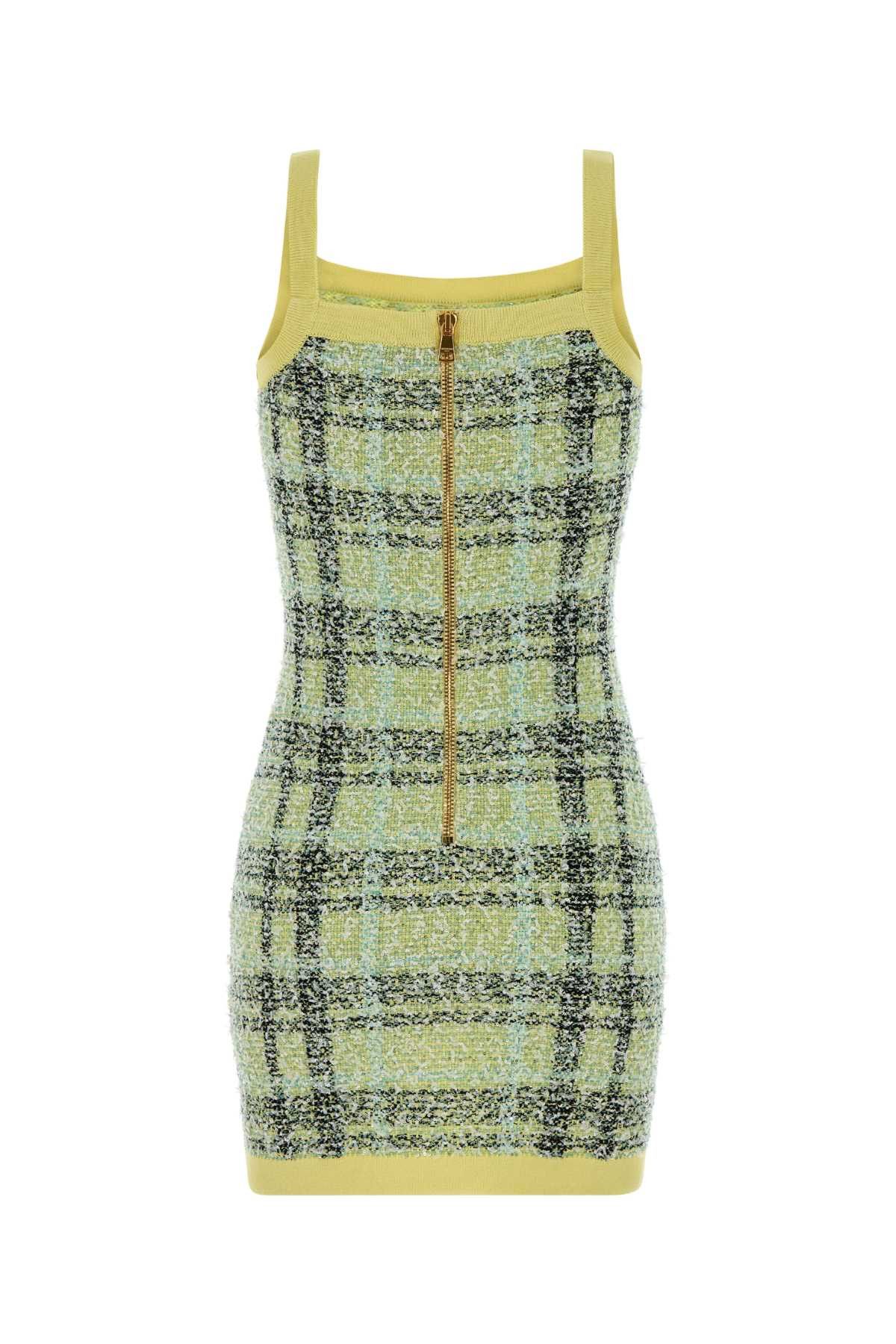 Balmain Embroidered Tweed Dress Size S / US 4 / IT 40 - 2 Thumbnail