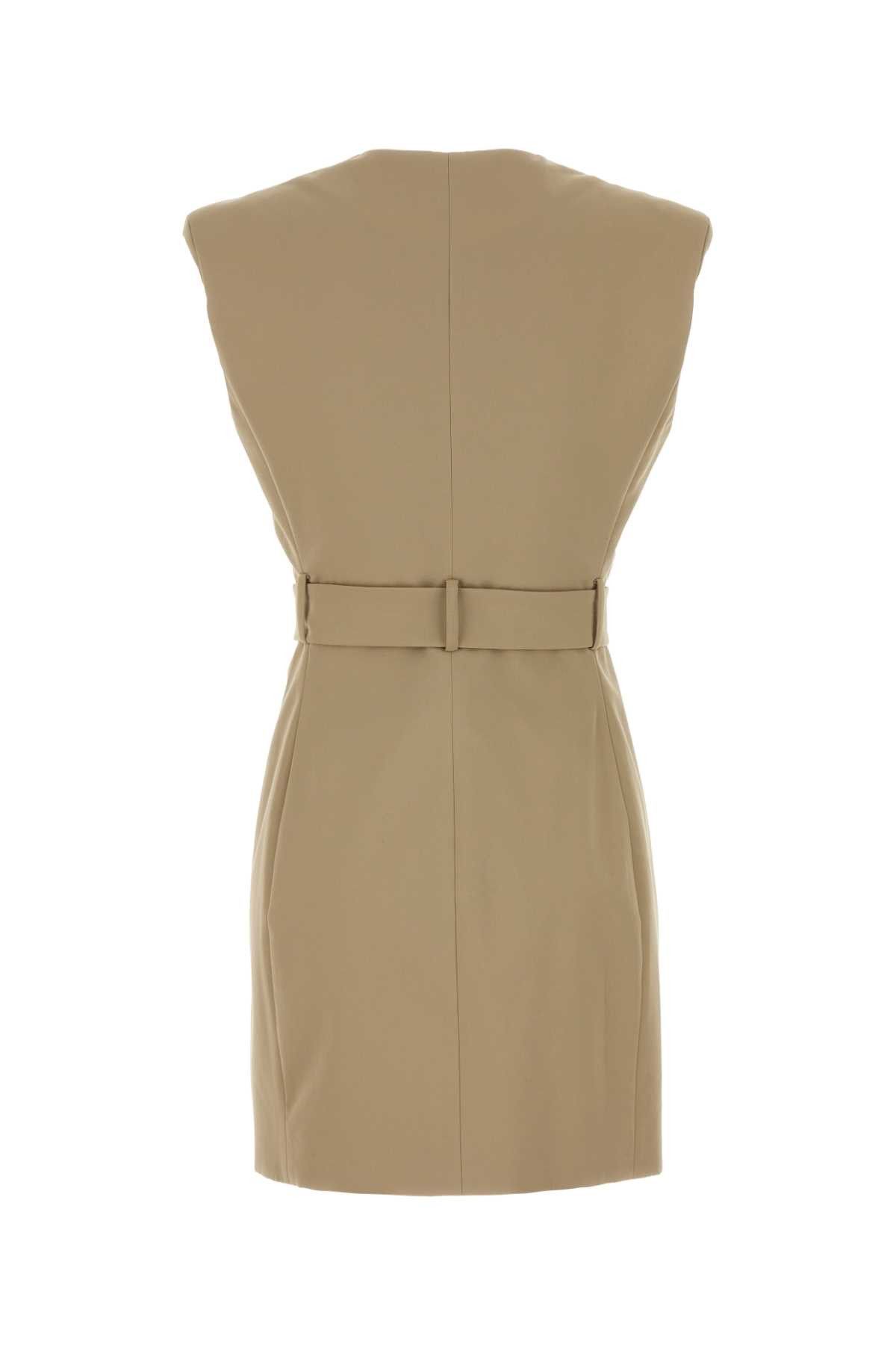 Balmain Beige Gabardine Dress Size M / US 6-8 / IT 42-44 - 2 Thumbnail