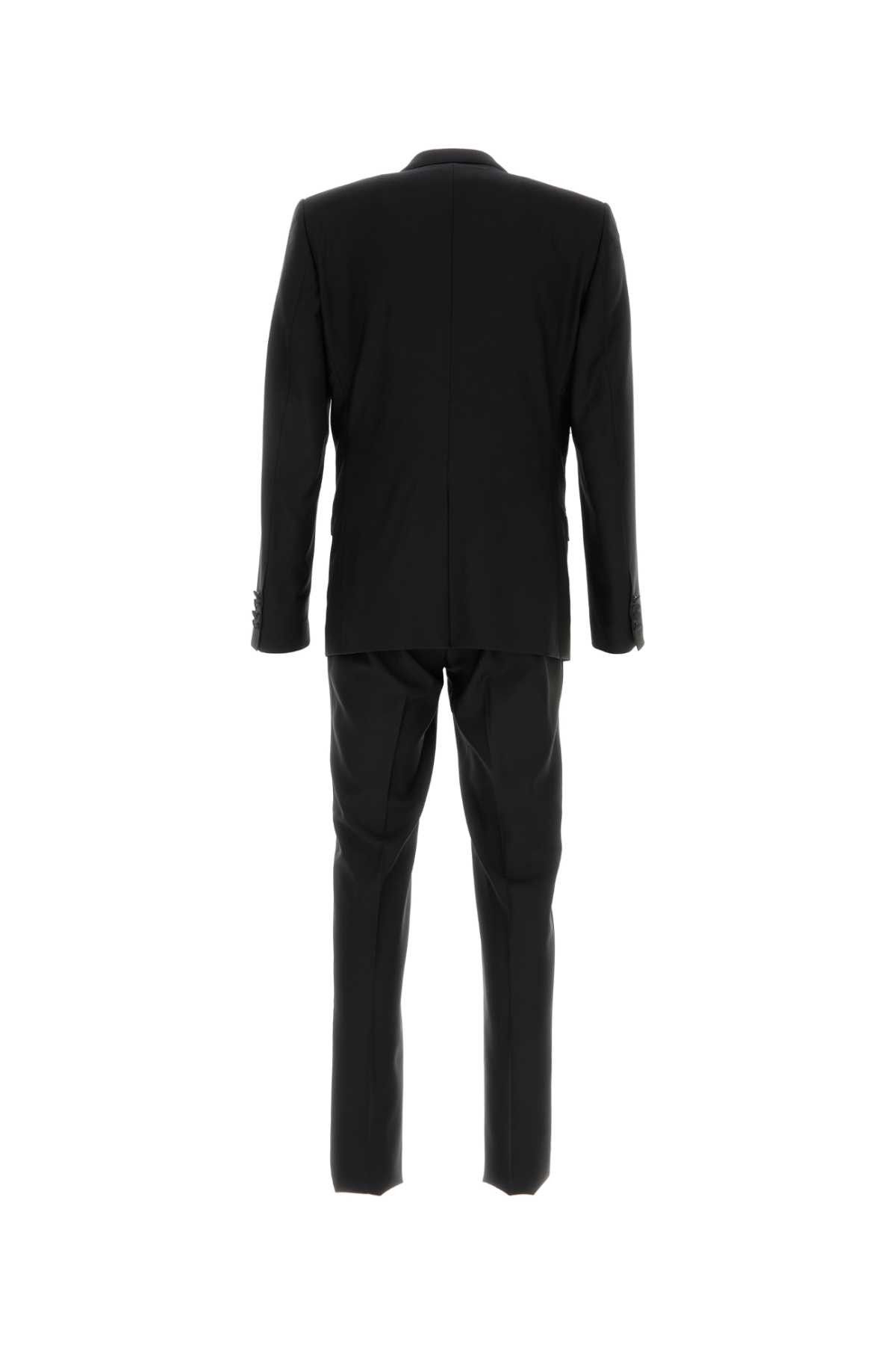 Dolce & Gabbana Black Wool Blend Suit Size US L / EU 52-54 / 3 - 2 Thumbnail