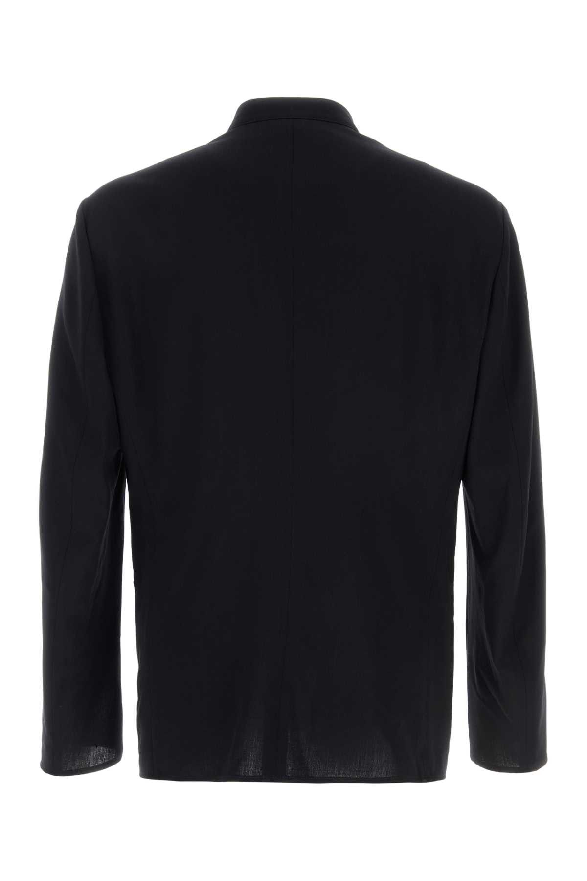 Giorgio Armani Midnight Blue Wool Blazer Size US M / EU 48-50 / 2 - 2 Thumbnail