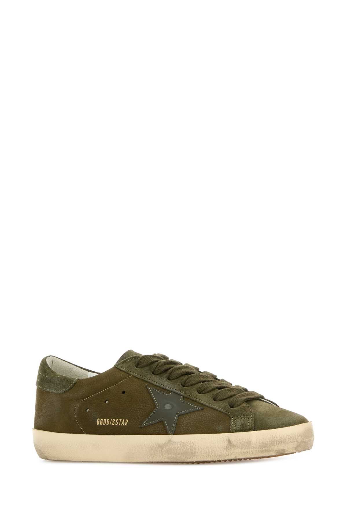 Golden Goose Army Green Suede Super Star Sneakers Size US 13 / EU 46 - 2 Thumbnail