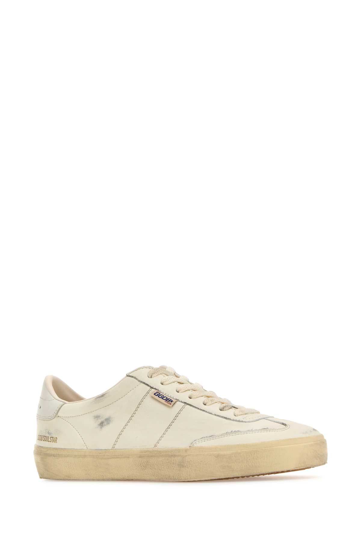 Golden Goose White Leather Soul Star Sneakers Size US 10 / EU 43 - 2 Thumbnail