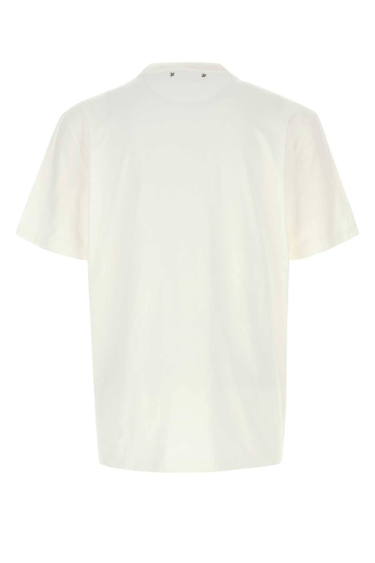 Golden Goose White Cotton T-Shirt Size US S / EU 44-46 / 1 - 2 Thumbnail