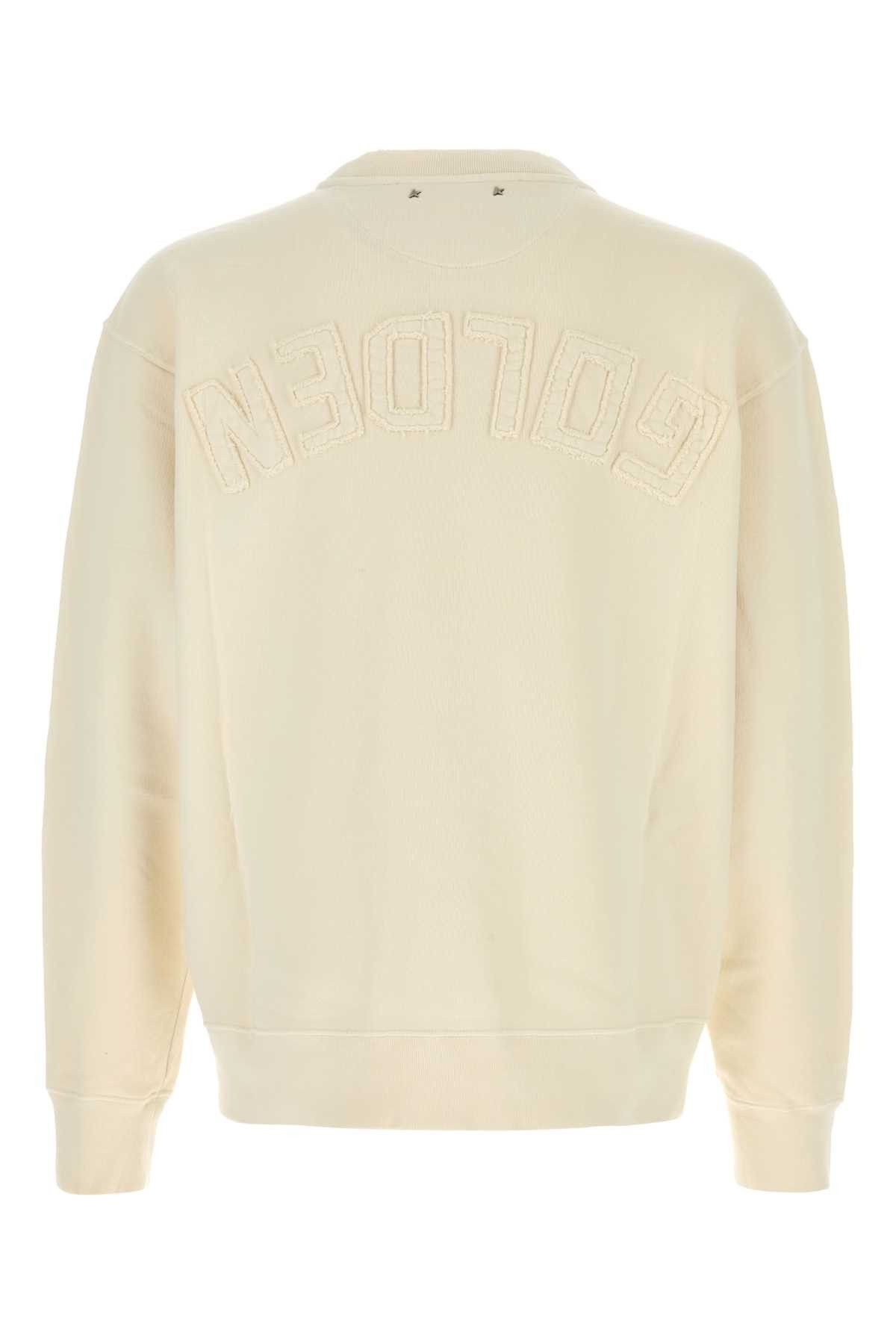 Golden Goose Ivory Cotton Oversize Sweatshirt Size US XL / EU 56 / 4 - 2 Thumbnail