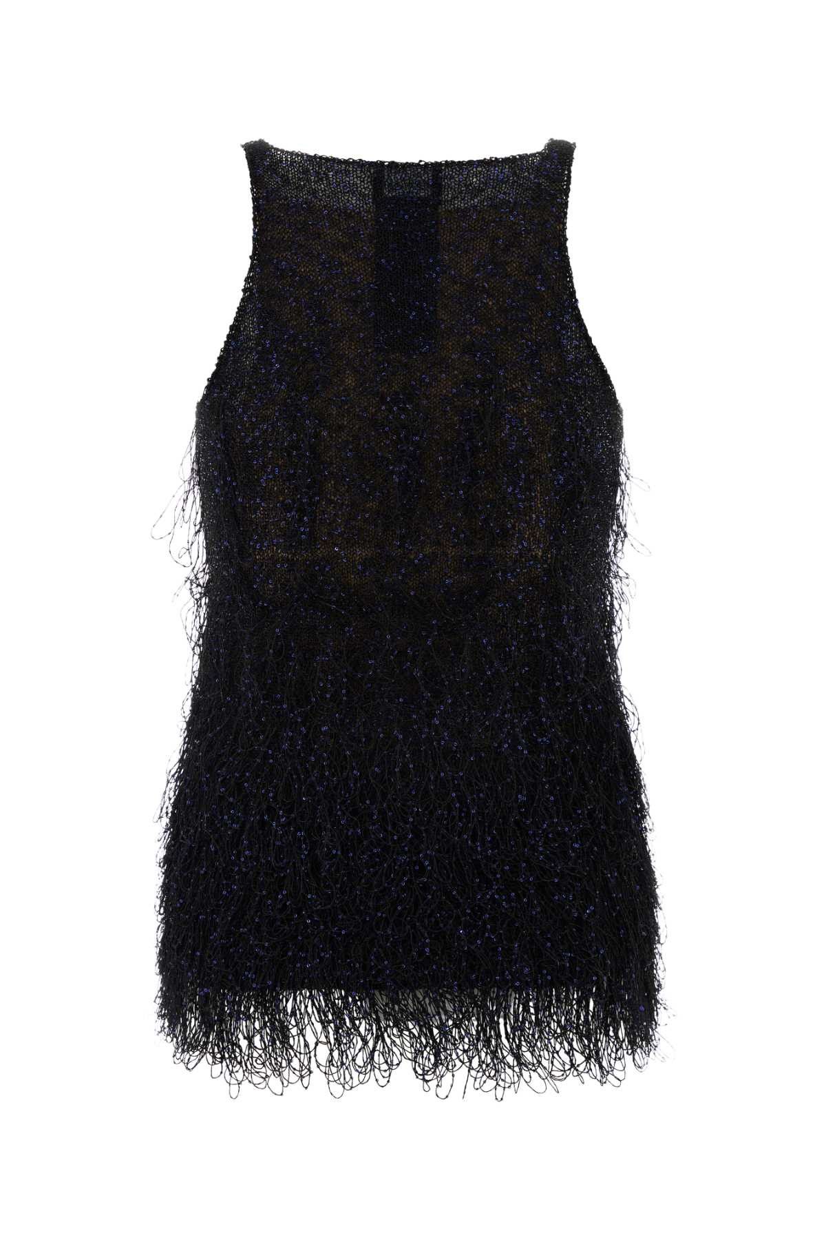 Giorgio Armani Embellished Nylon Bend Top Size S / US 4 / IT 40 - 2 Thumbnail
