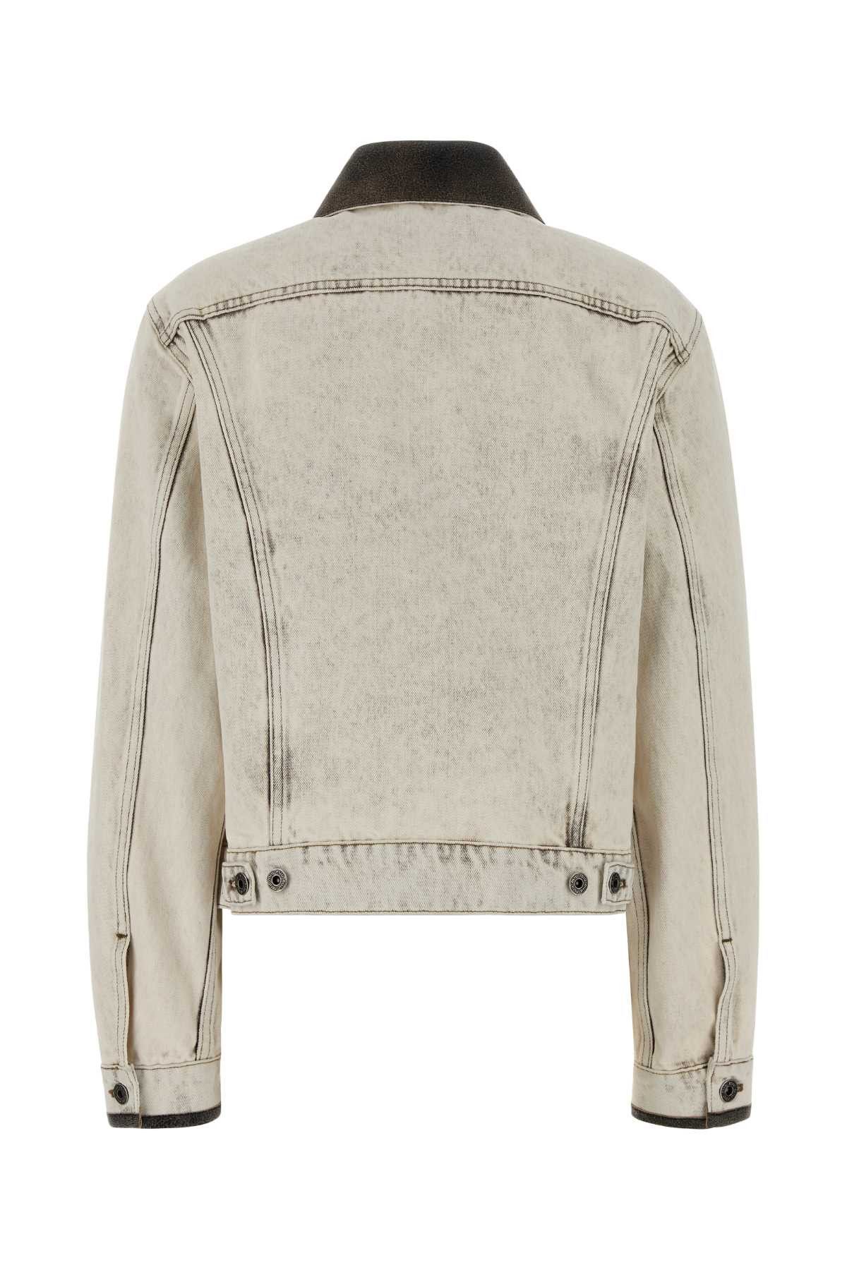 Miu Miu White Denim Jacket Size M / US 6-8 / IT 42-44 - 2 Thumbnail