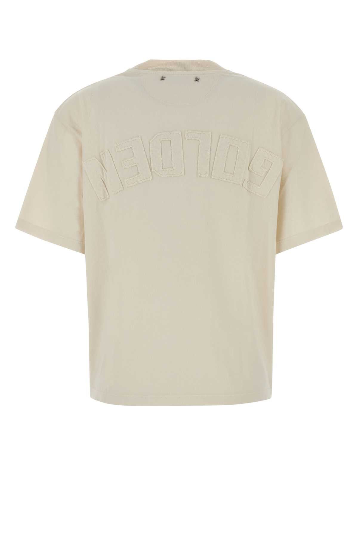 Golden Goose Cream Cotton T-Shirt Size XS / US 0-2 / IT 36-38 - 2 Thumbnail