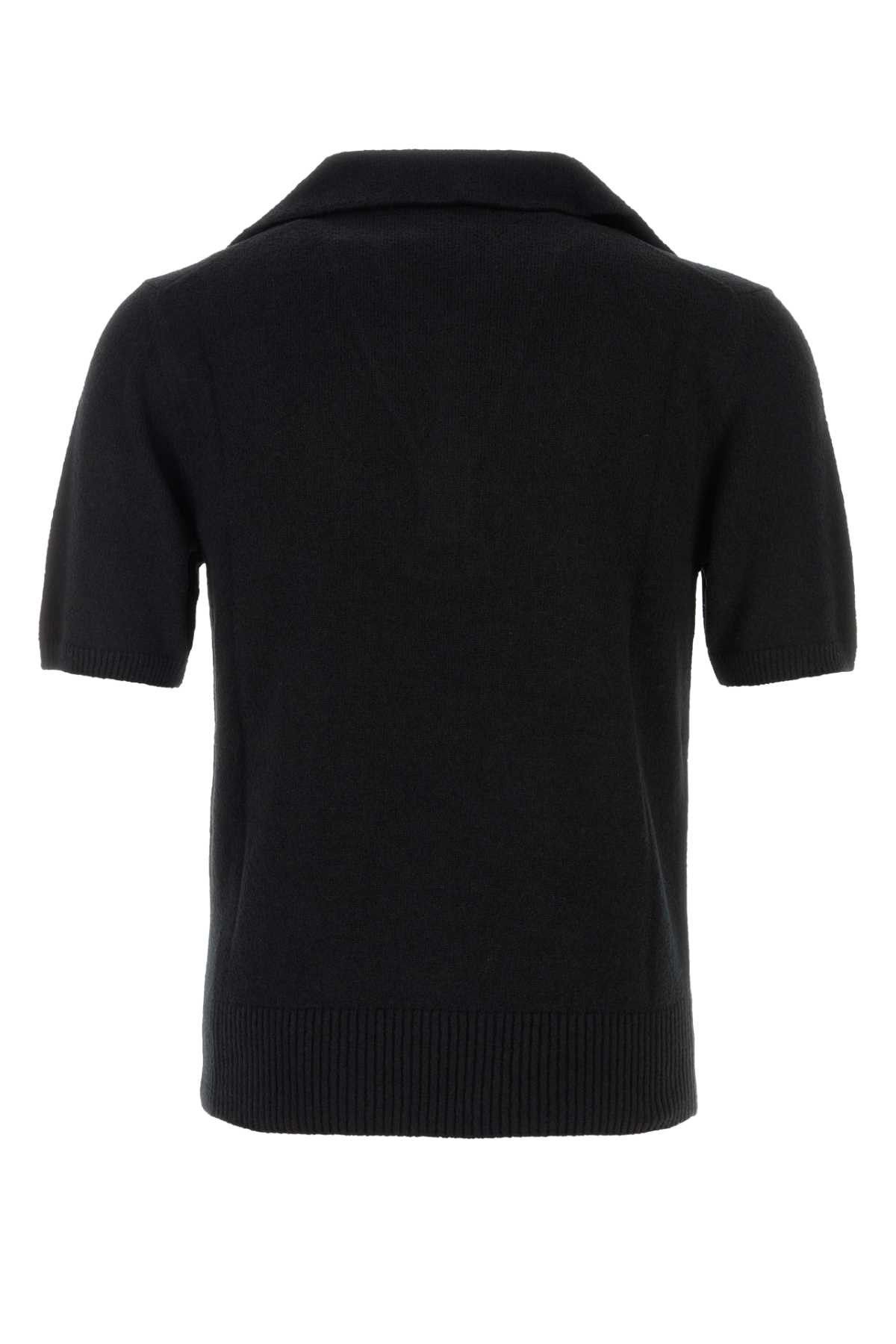 Dolce & Gabbana Black Cotton Blend Polo Shirt Size US M / EU 48-50 / 2 - 2 Thumbnail