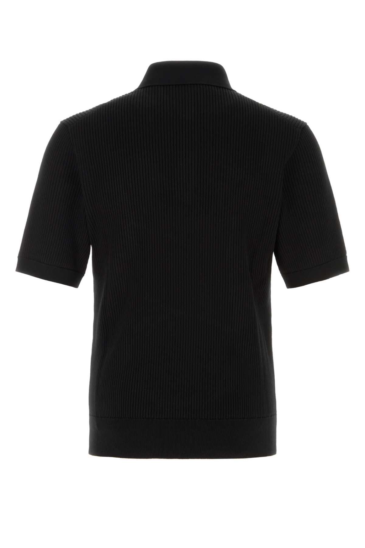 Dolce & Gabbana Black Cotton Polo Shirt Size US L / EU 52-54 / 3 - 2 Thumbnail