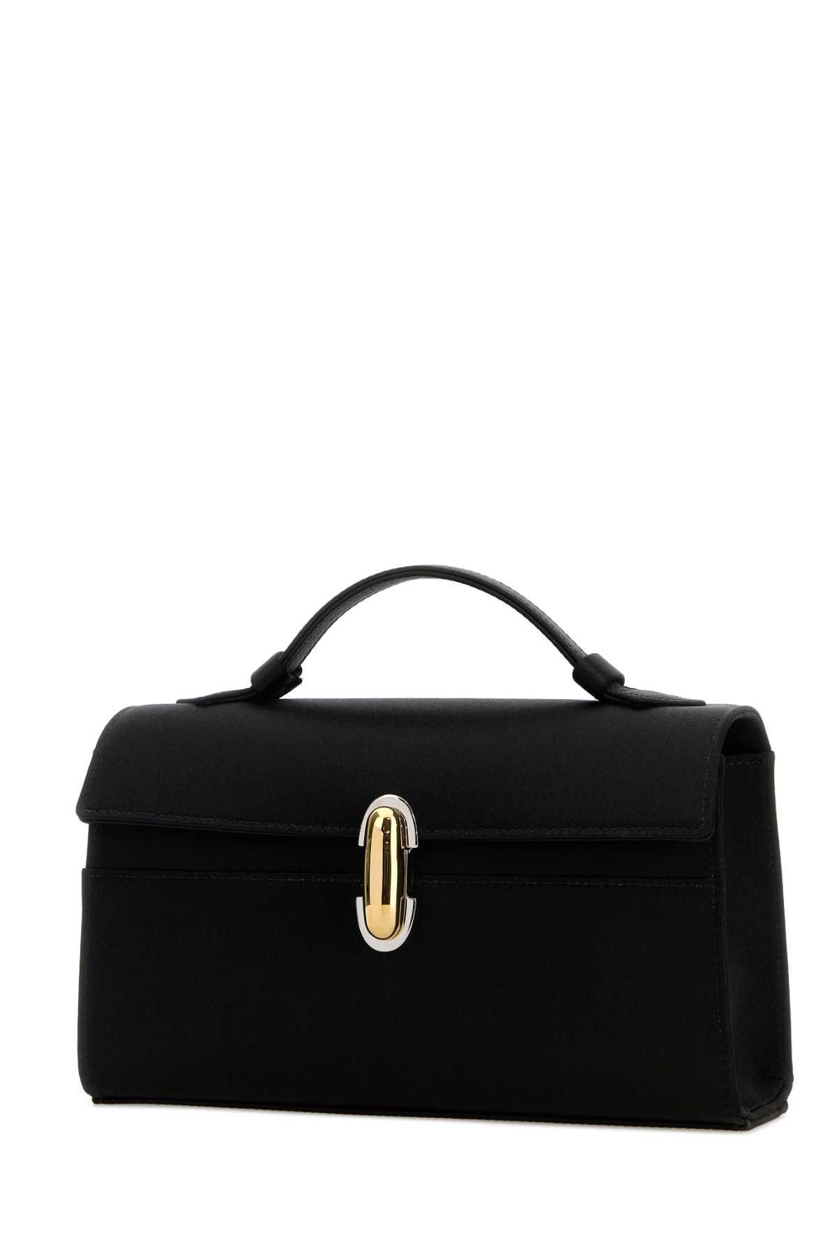 Savette Black Satin Symmetry Handbag Size ONE SIZE - 2 Thumbnail