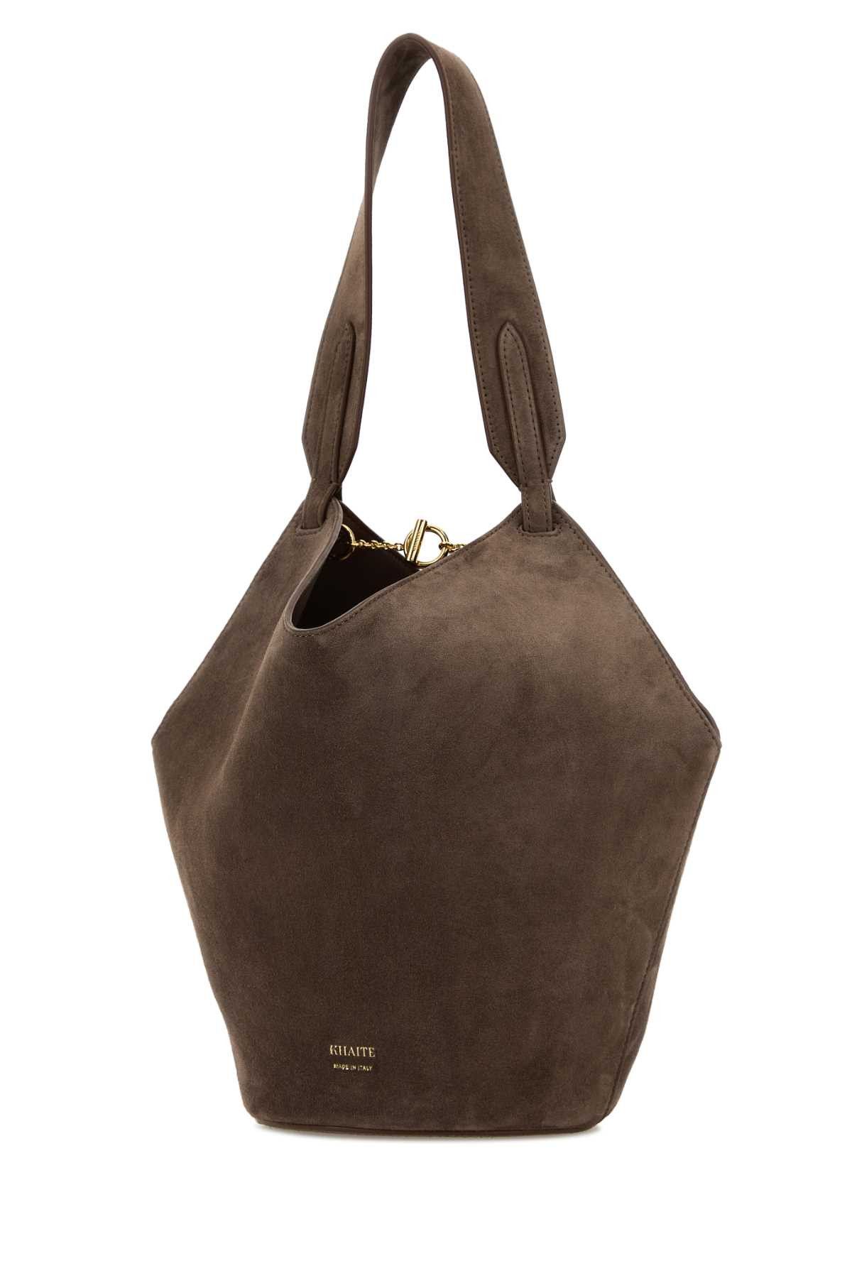KHAITE Mud Suede Mini Lotus Shoulder Bag Size ONE SIZE - 2 Thumbnail