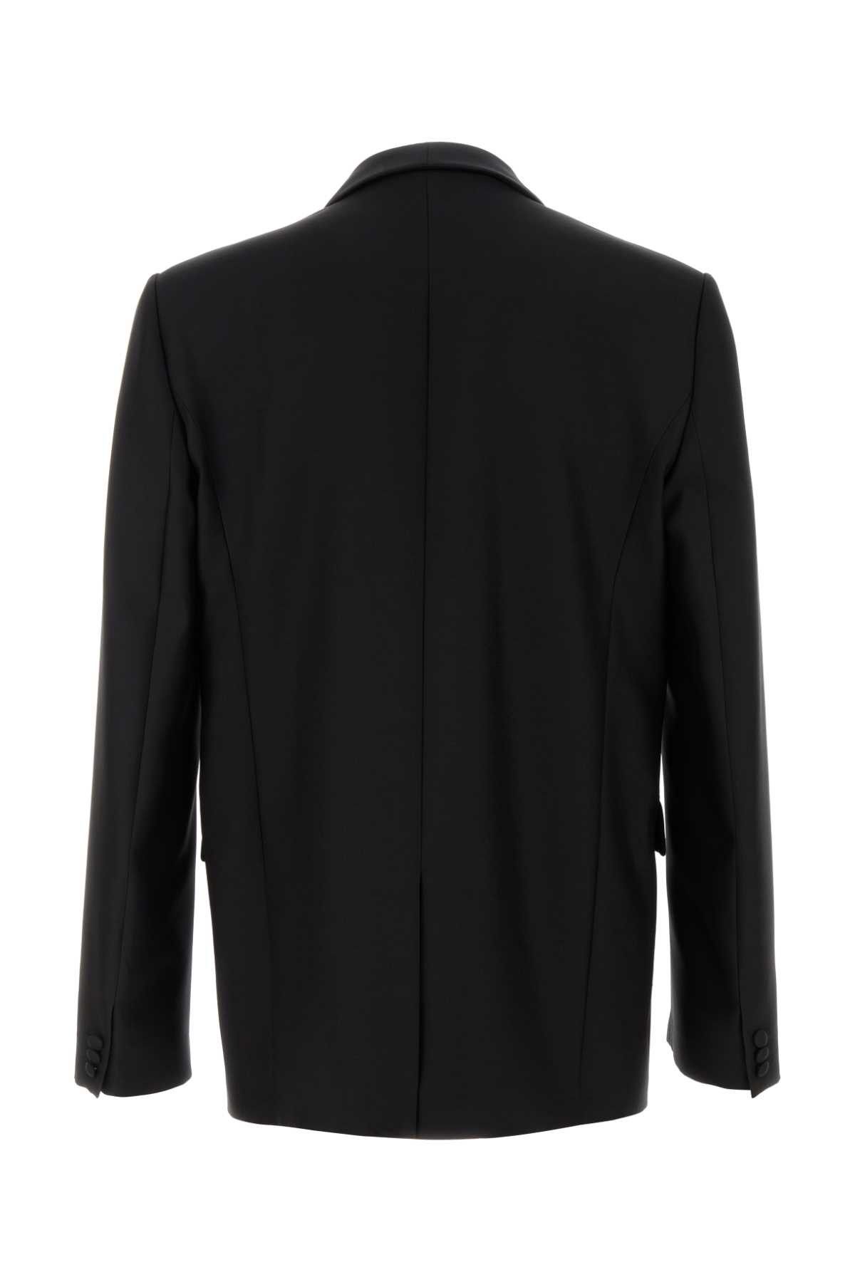 Loewe Black Wool Blend Blazer Size US XL / EU 56 / 4 - 2 Thumbnail
