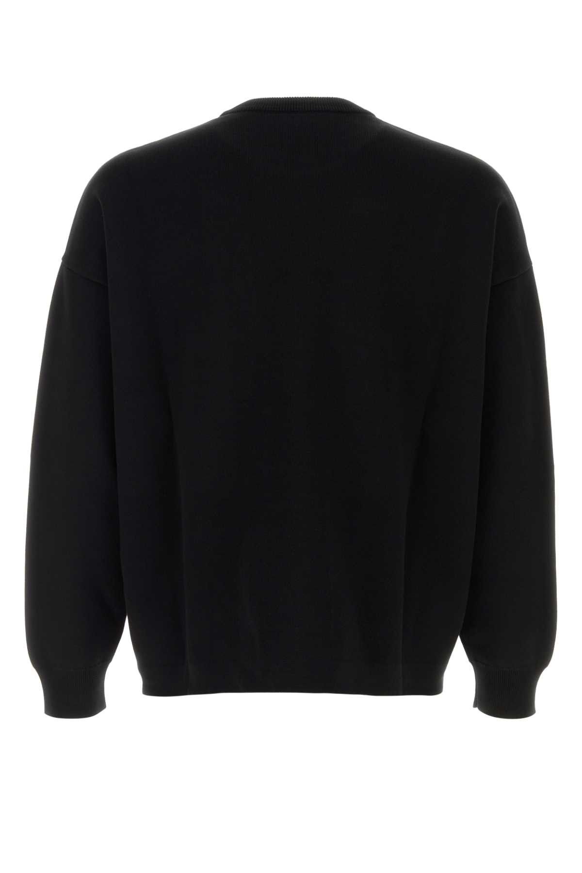 Loewe Black Cotton Blend Sweater Size US L / EU 52-54 / 3 - 2 Thumbnail
