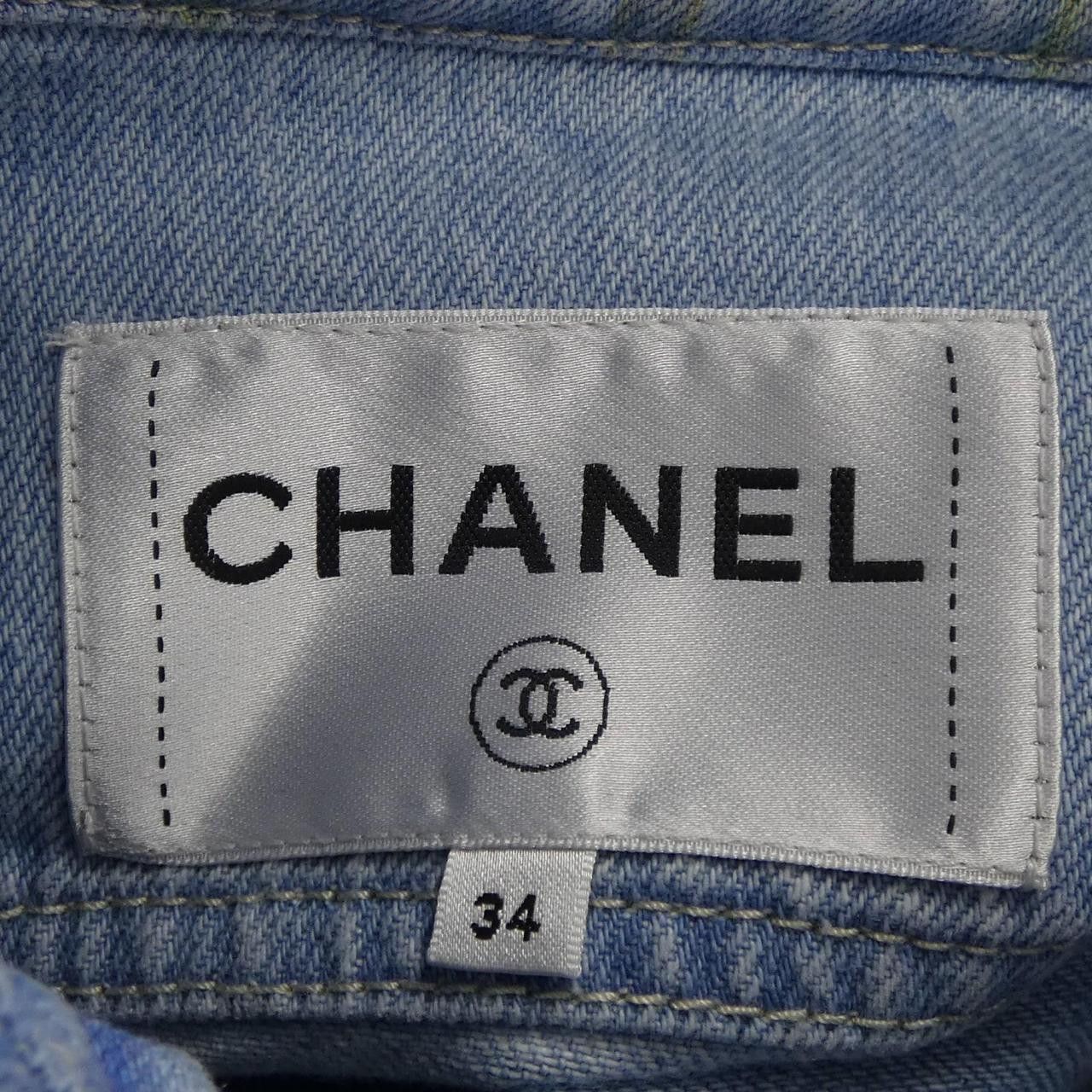 Chanel Chanel Chanel Denim Jacket Textile Outerwear P58708V44707 DUTY FREE for USA Size ONE SIZE - 5 Thumbnail