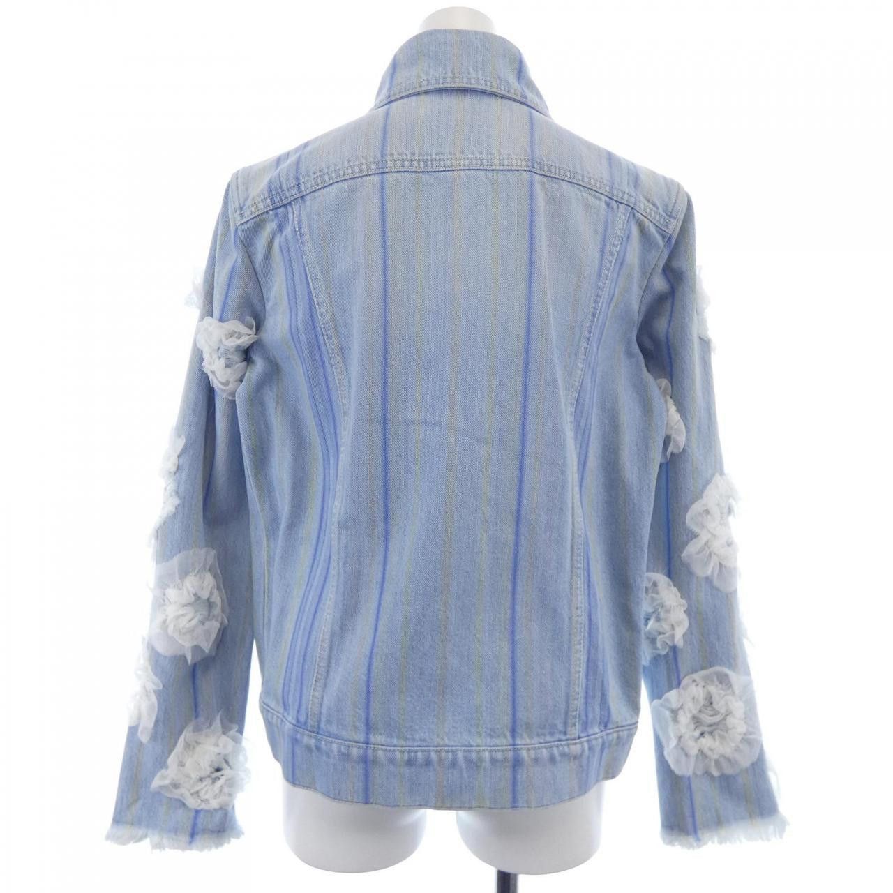 Chanel Chanel Chanel Denim Jacket Textile Outerwear P58708V44707 DUTY FREE for USA Size ONE SIZE - 2 Thumbnail
